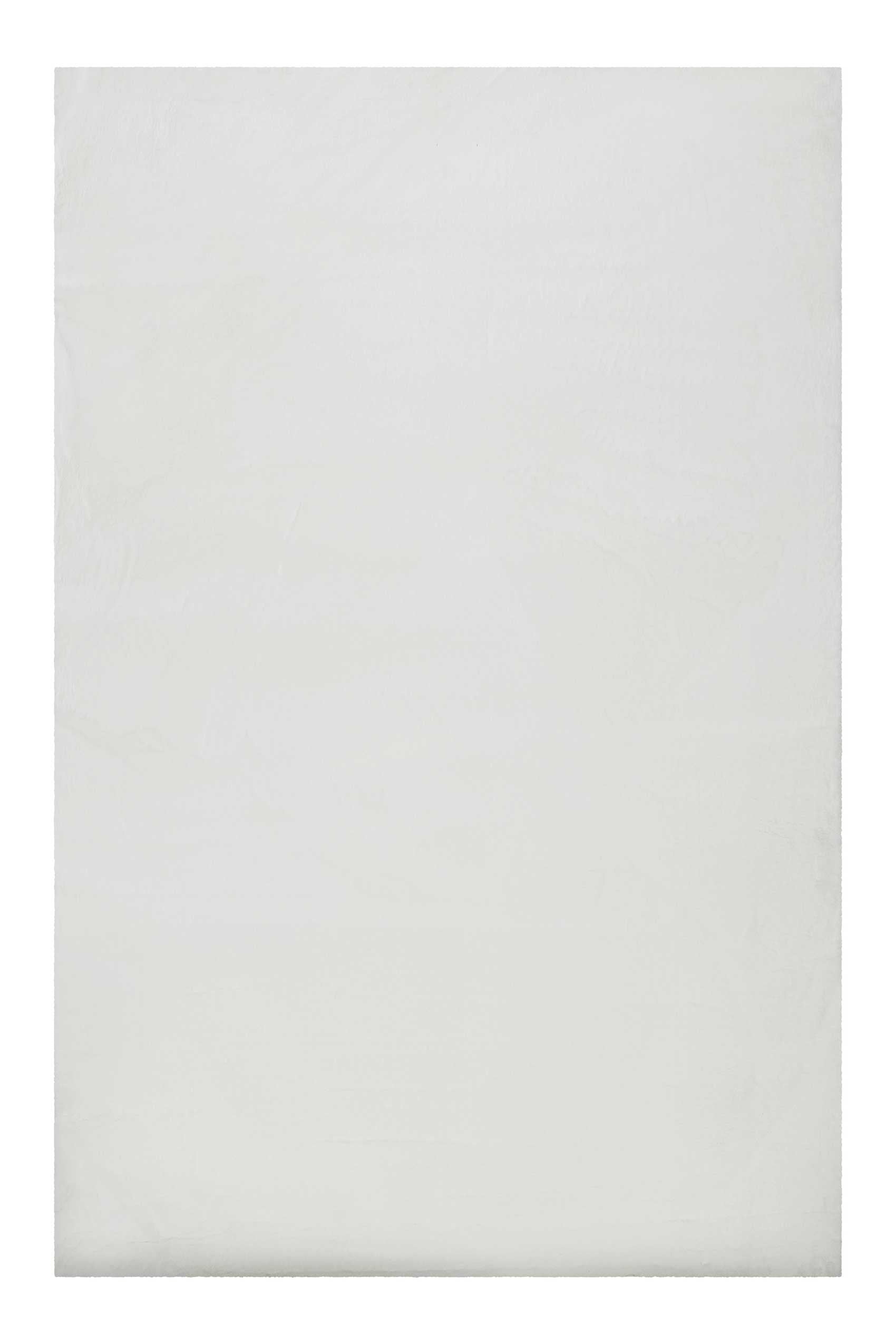 Kunstfell Teppich Weiß flauschig und weich "Anna" WECONhome Basics
