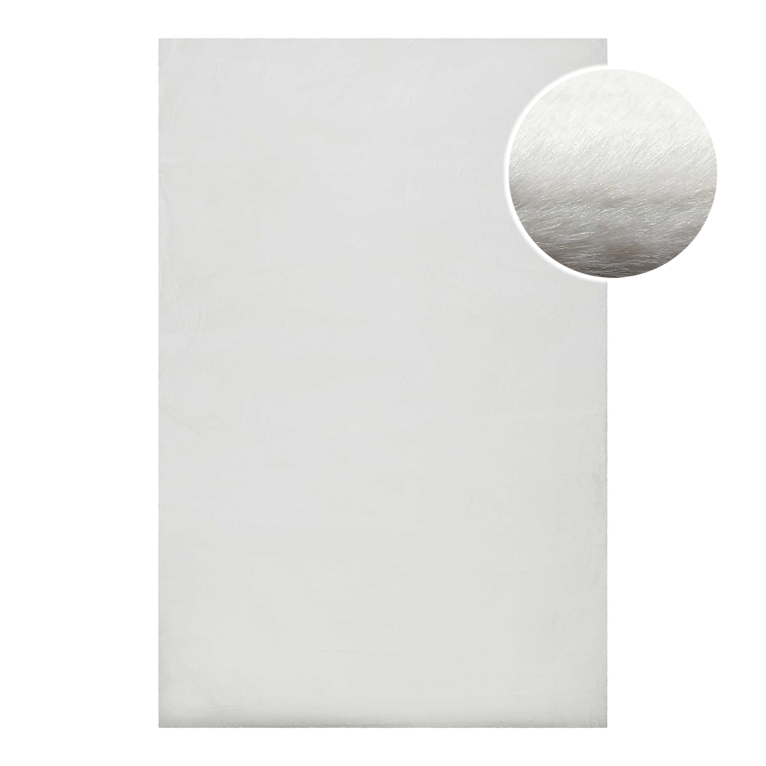 Kunstfell Teppich Weiß flauschig und weich "Anna" WECONhome Basics