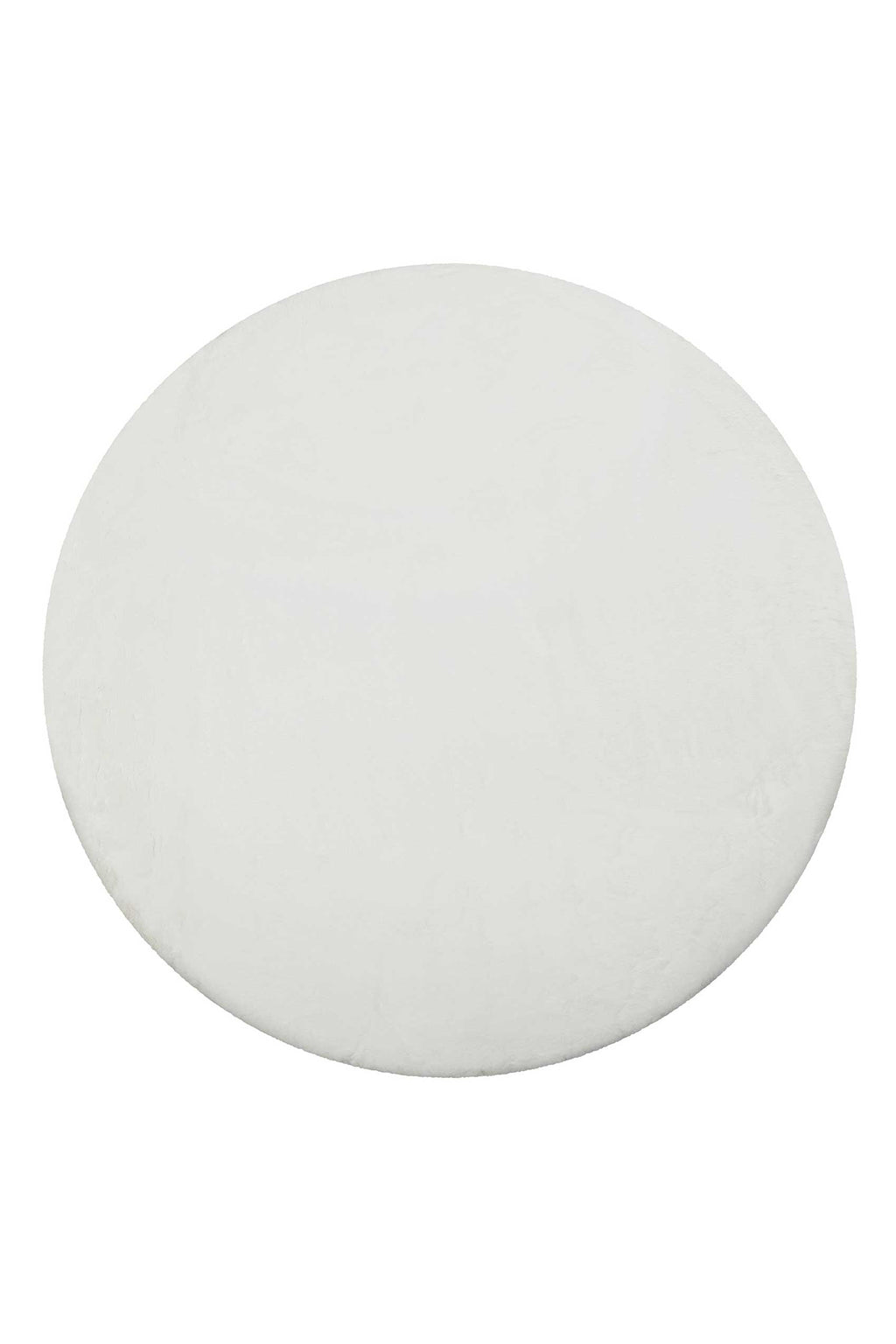 Teppich Rund Weiß flauschig und weich "Anna" WECONhome Basics