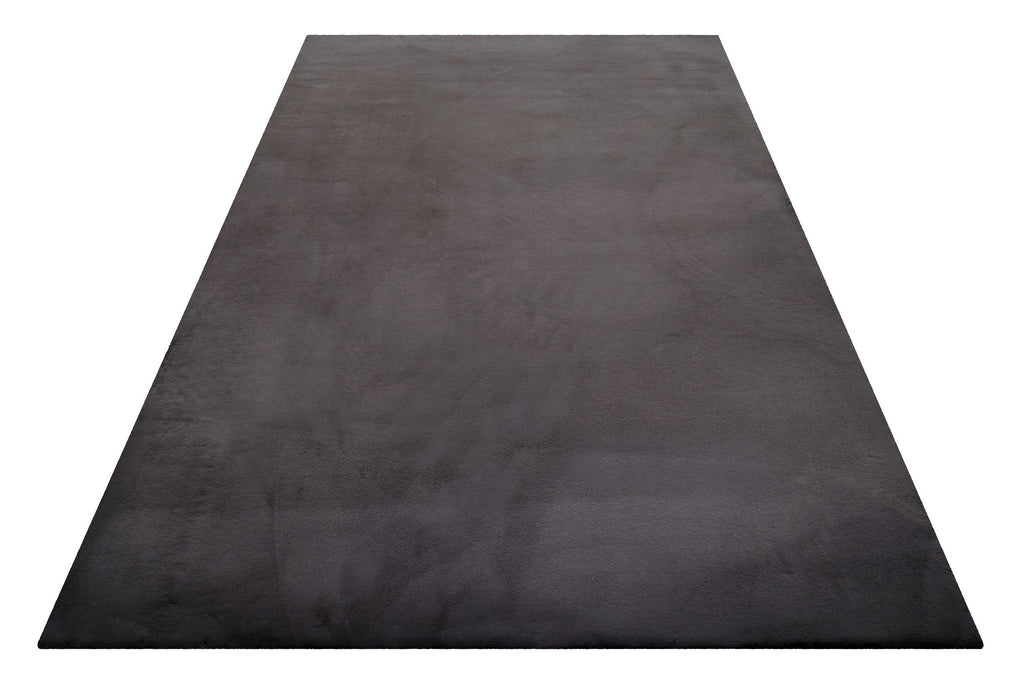 Kunstfell Teppich Anthrazit flauschig und weich "Anna" WECONhome Basics