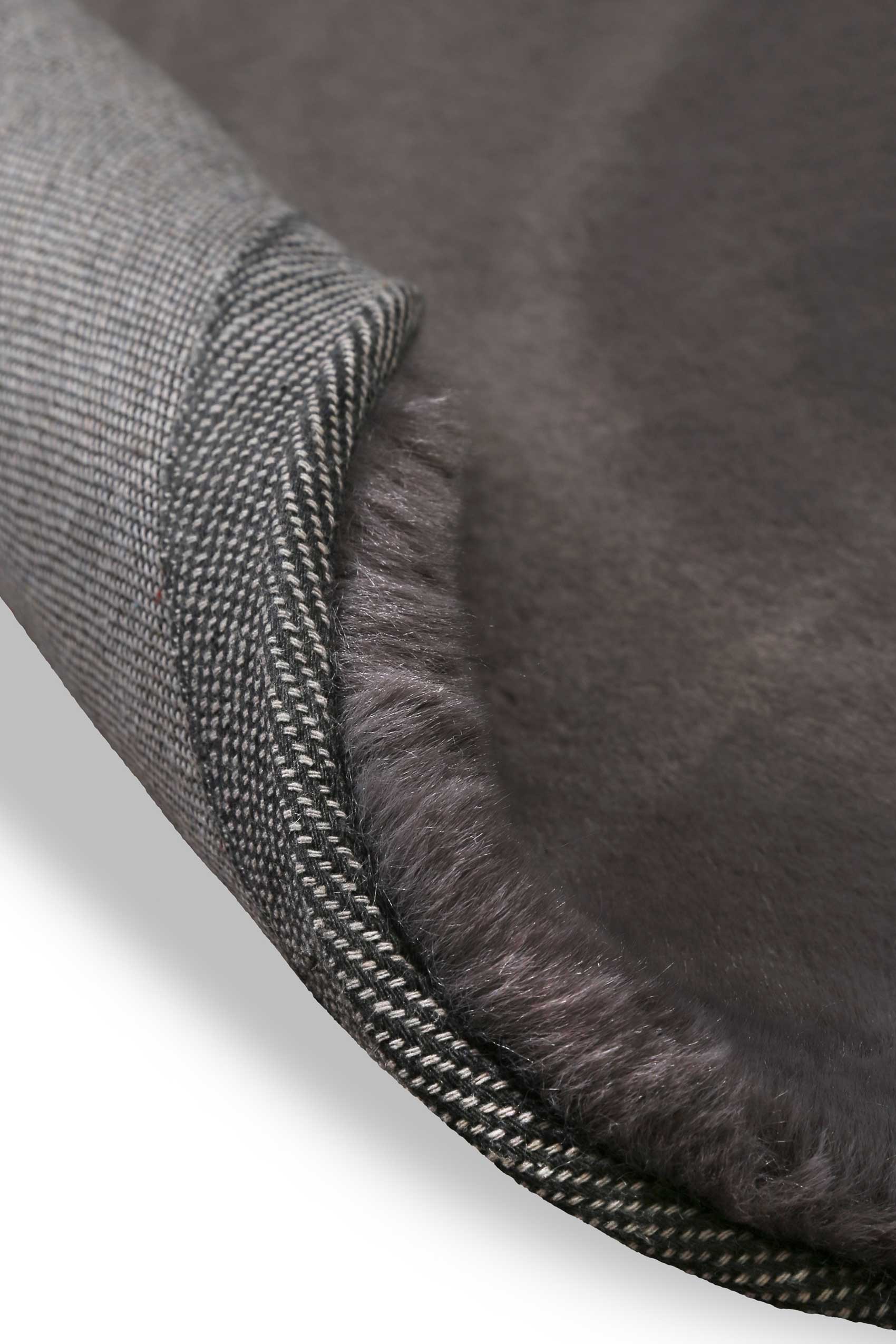 Teppich Rund Anthrazit flauschig und weich "Anna" WECONhome Basics