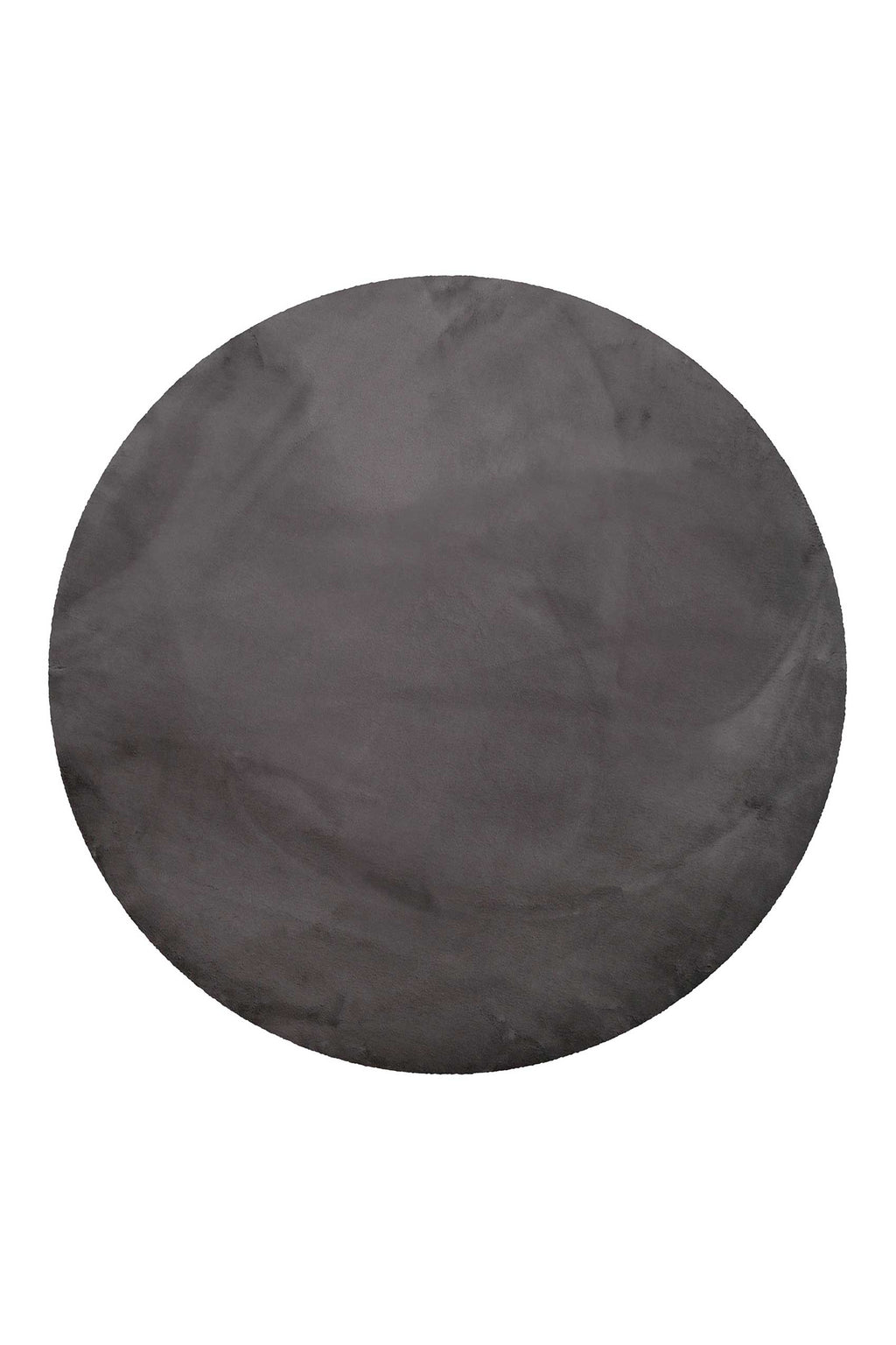 Teppich Rund Anthrazit flauschig und weich "Anna" WECONhome Basics