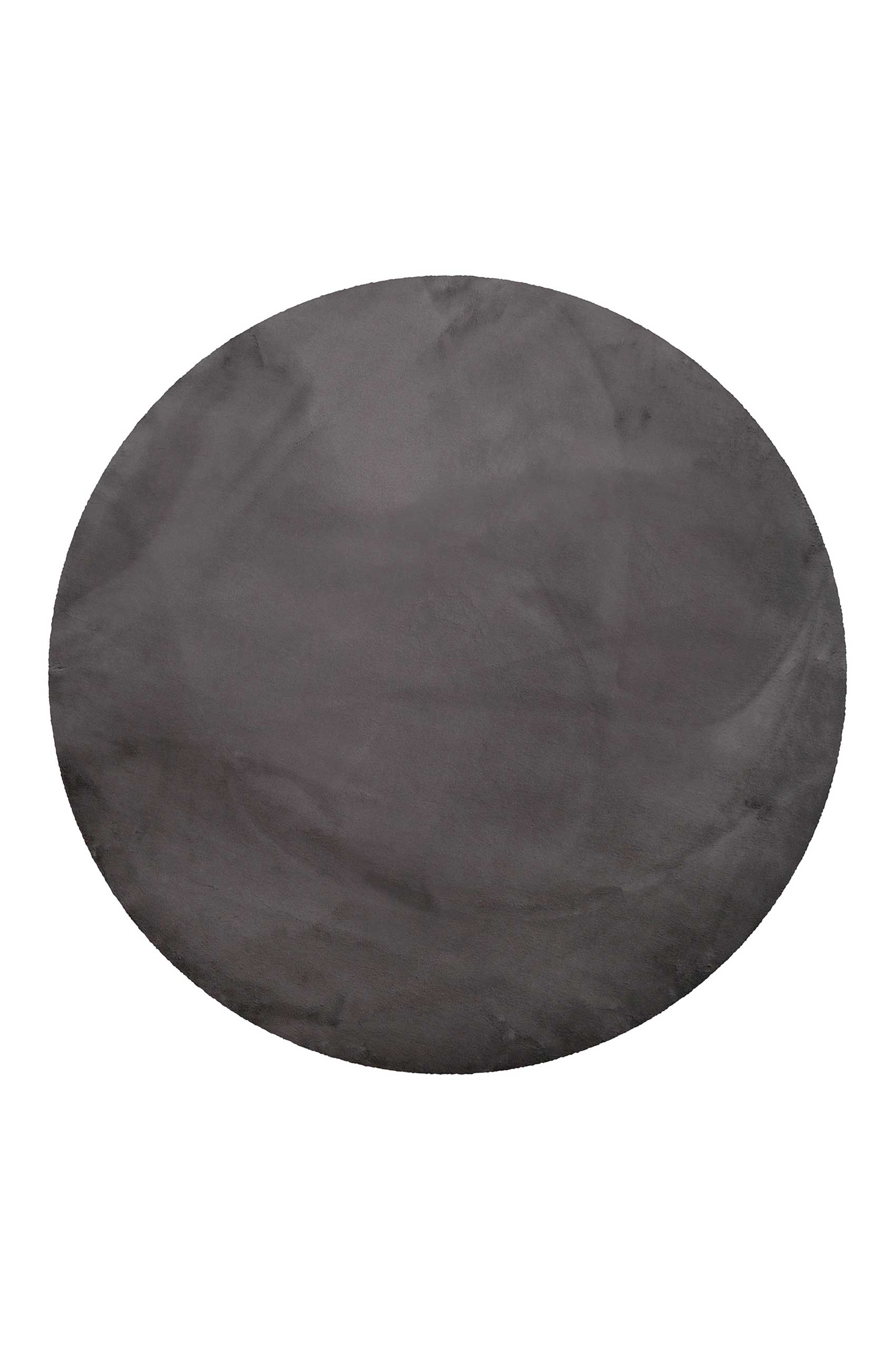 Teppich Rund Anthrazit flauschig und weich "Anna" WECONhome Basics