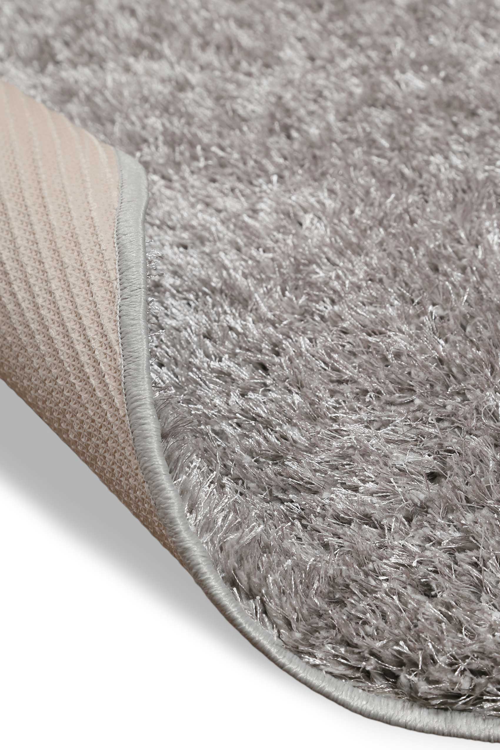 Teppich Rund Grau Hochflor "Fanny" WECONhome Basics