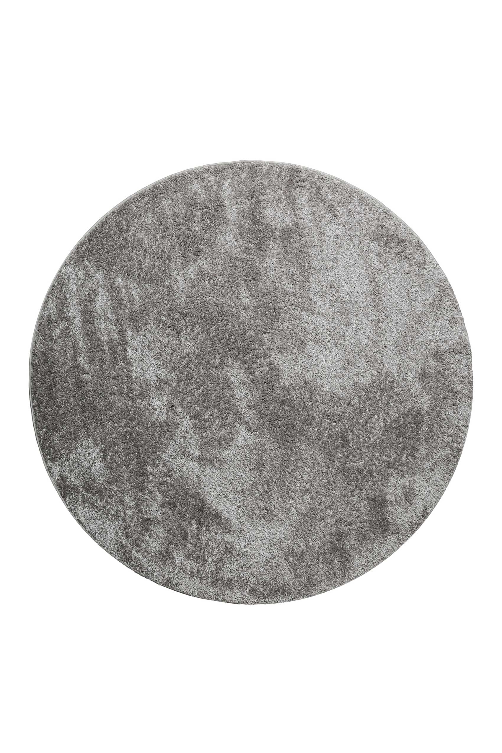 Teppich Rund Grau Hochflor "Fanny" WECONhome Basics
