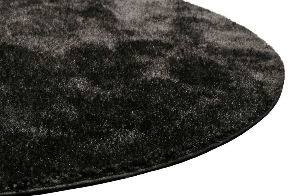 Teppich Rund Anthrazit Hochflor "Fanny" WECONhome Basics