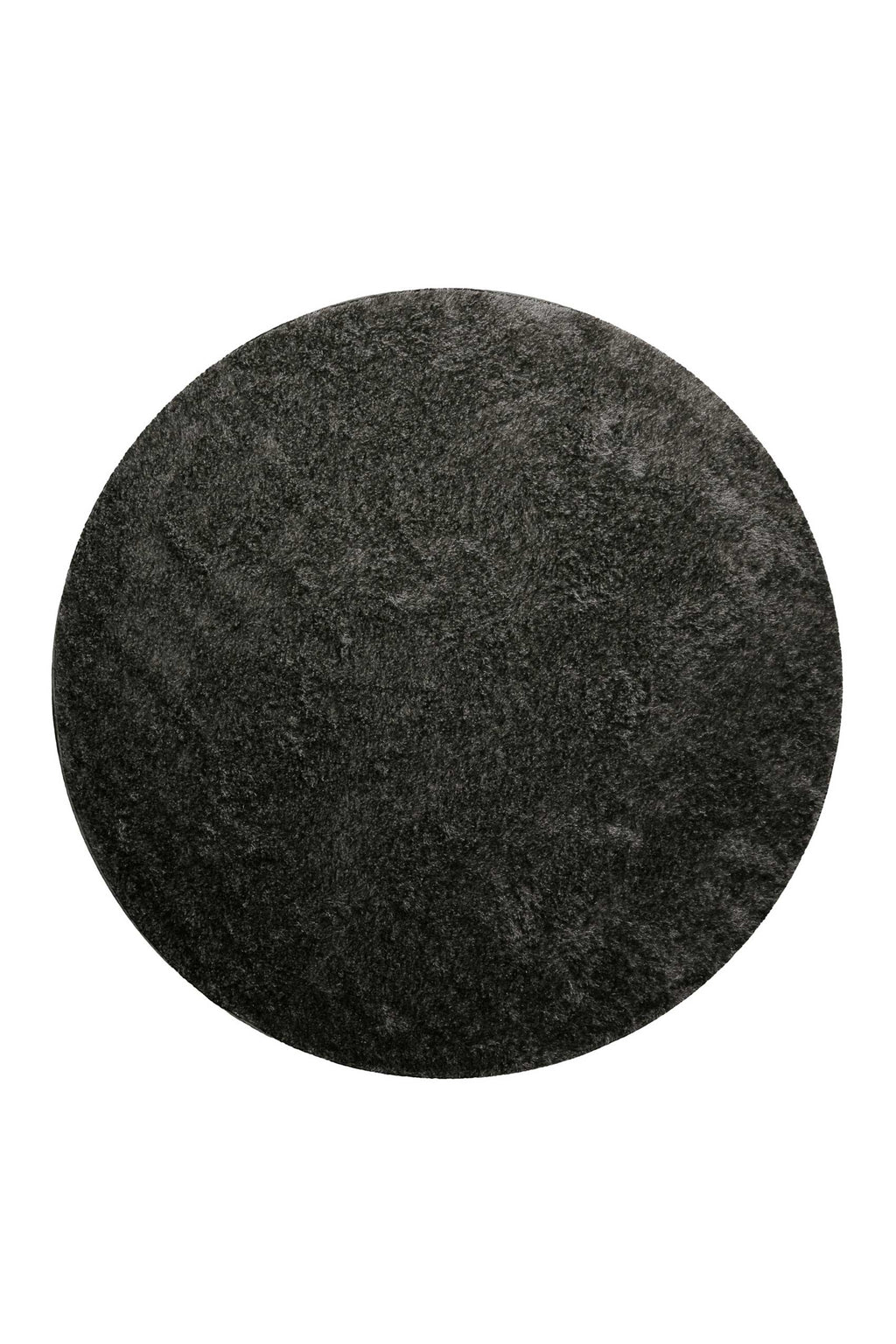 Teppich Rund Anthrazit Hochflor "Fanny" WECONhome Basics