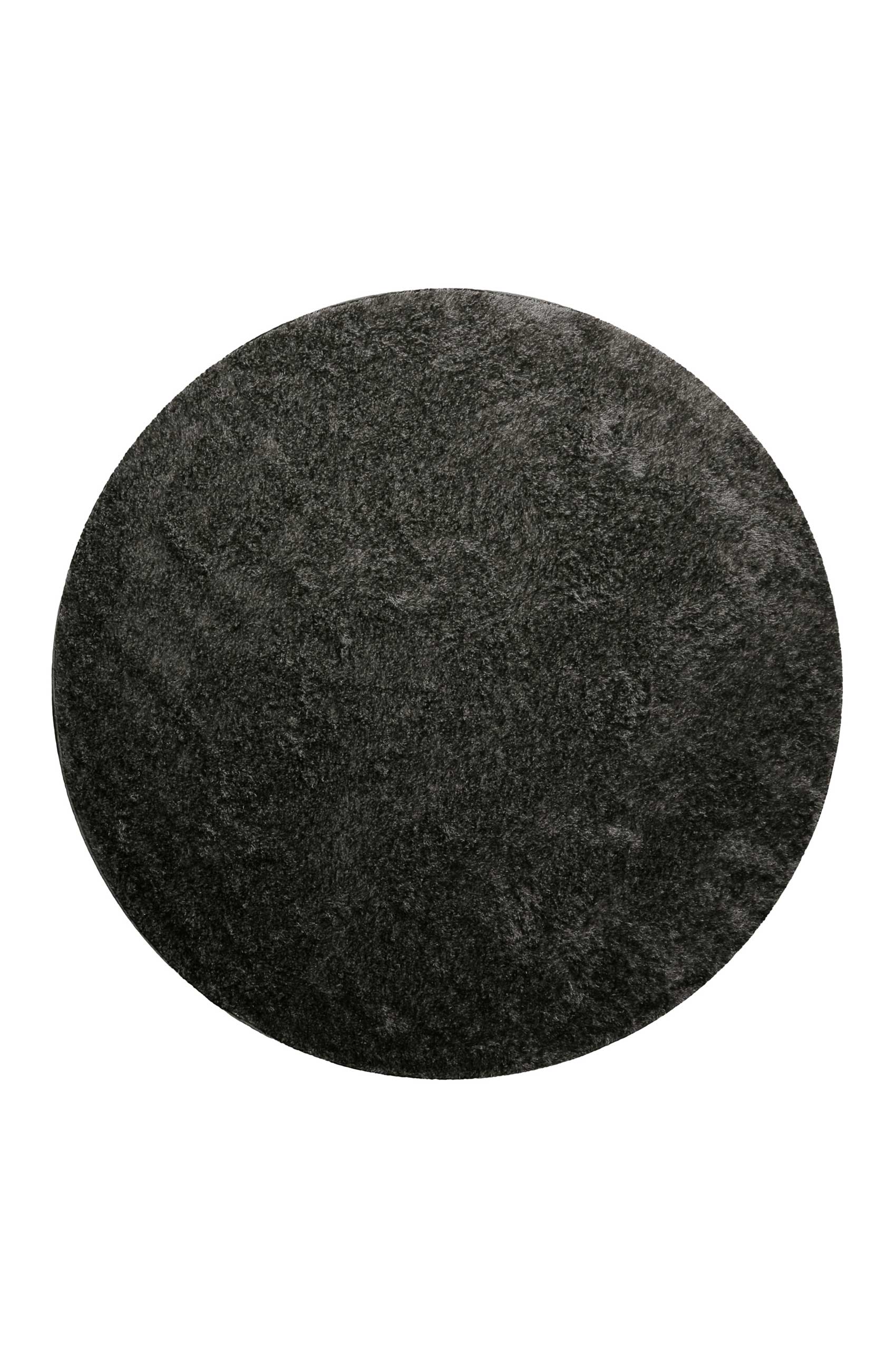 Teppich Rund Anthrazit Hochflor "Fanny" WECONhome Basics