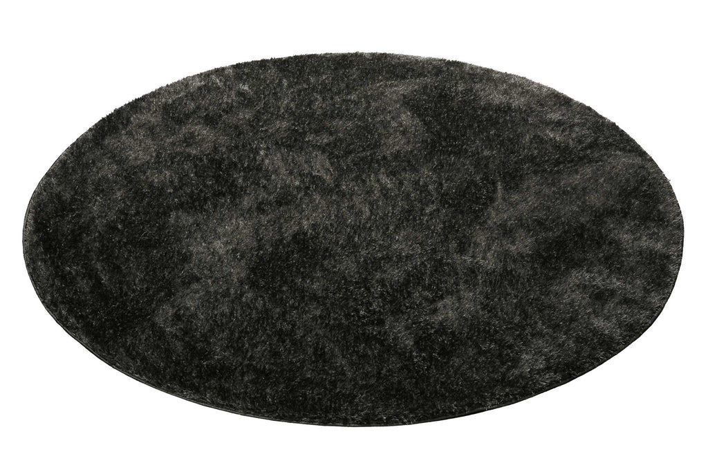 Teppich Rund Anthrazit Hochflor "Fanny" WECONhome Basics