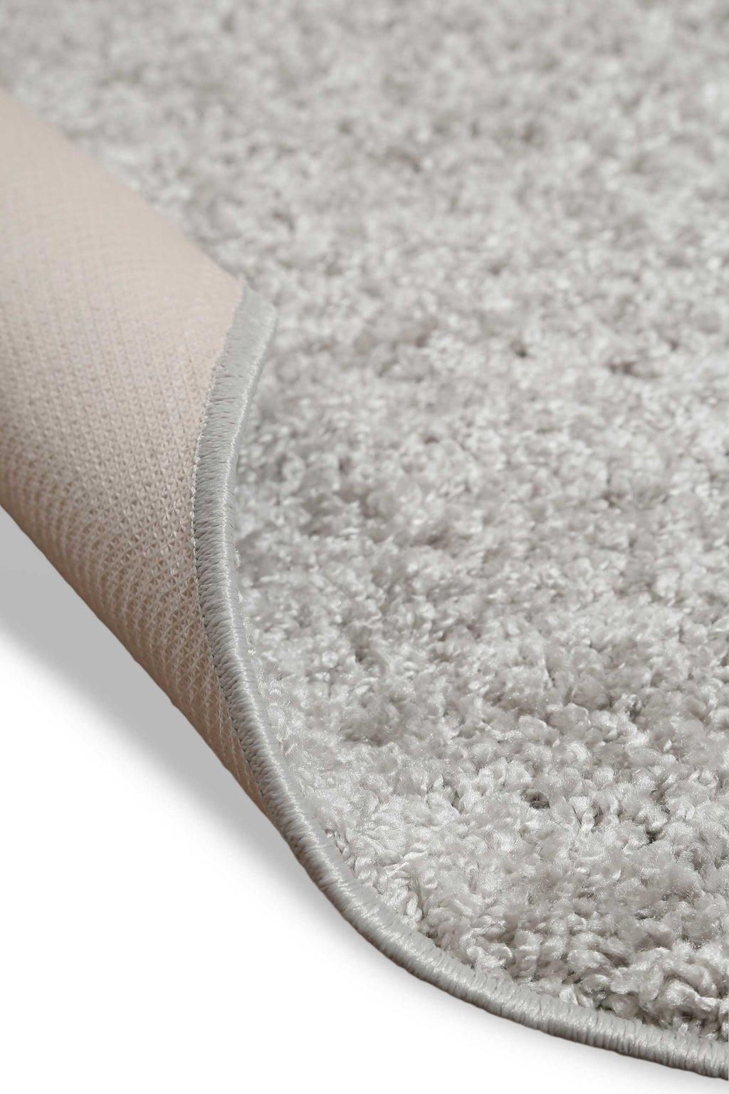 Teppich Rund Grau Hochflor "Greta" WECONhome Basics