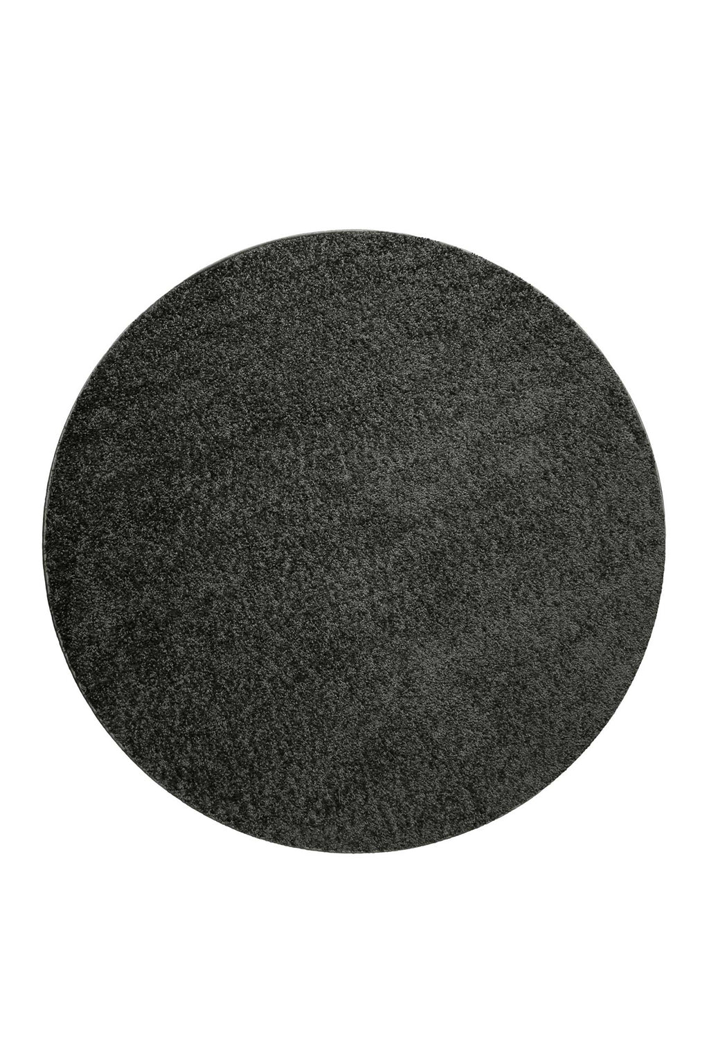 Teppich Rund Anthrazit Hochflor "Greta" WECONhome Basics