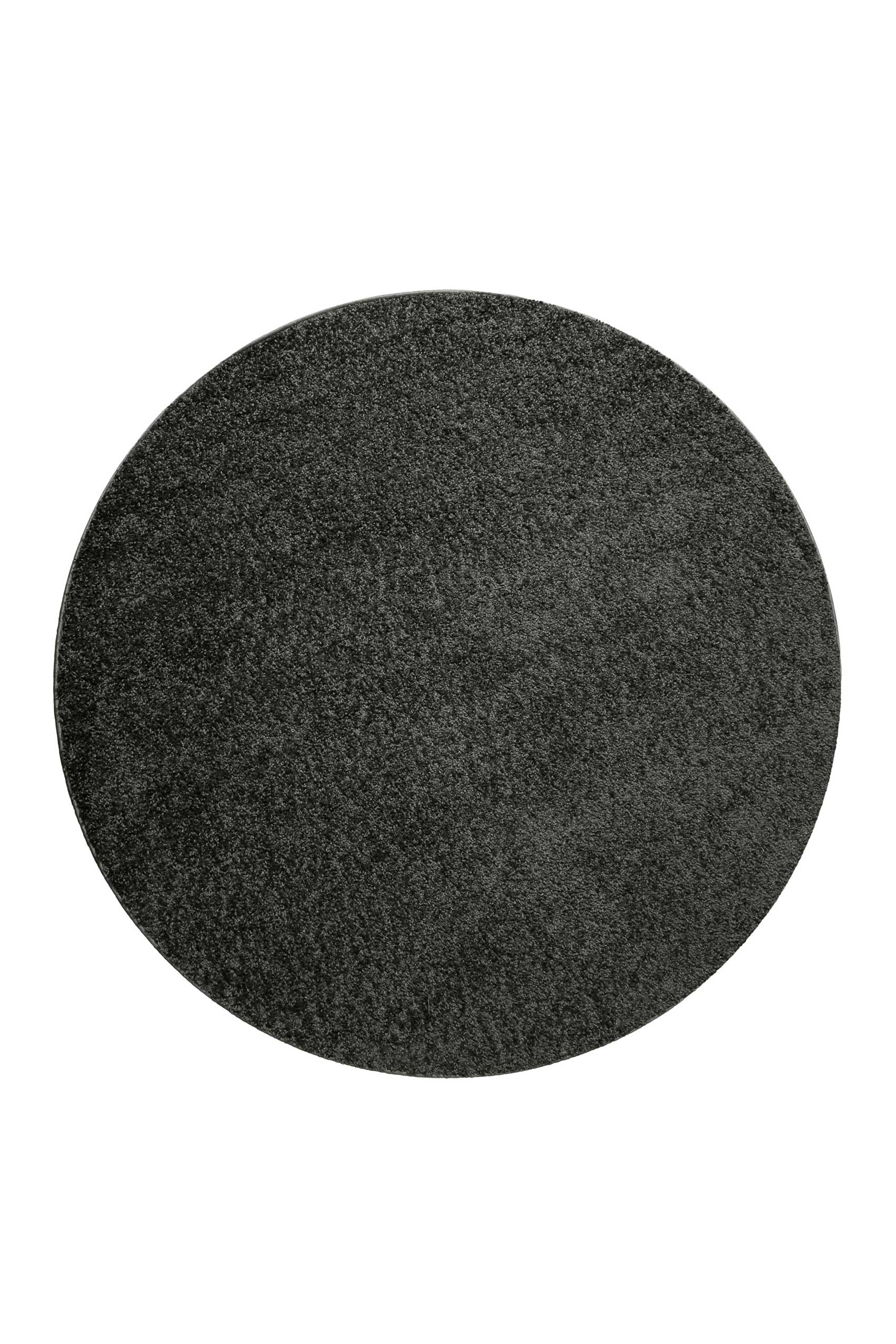 Teppich Rund Anthrazit Hochflor "Greta" WECONhome Basics