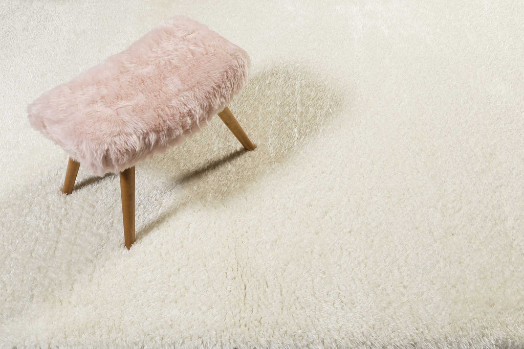 Hochflor Teppich Weiß Creme "Toubkal" WECONhome