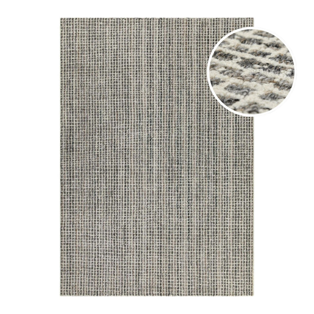 Kurzflor Teppich Grau Braun meliert "Hamptons FOURTEEN" WECONhome