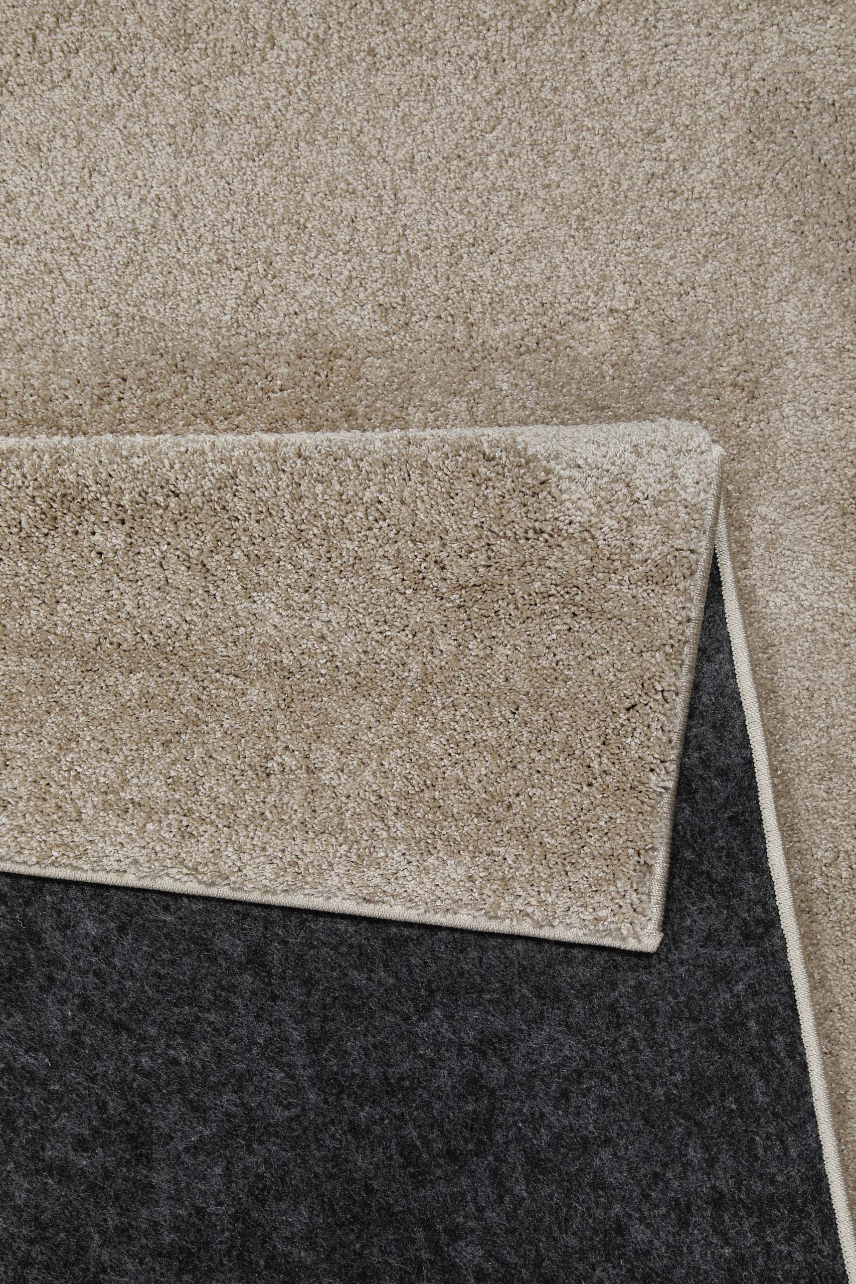 Kurzflorteppich Sand Beige "Wogh" WECONhome