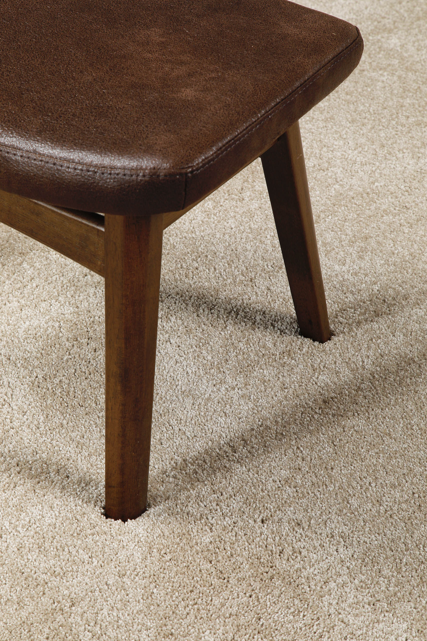 Kurzflorteppich Rund Sand Beige "Wogh" WECONhome