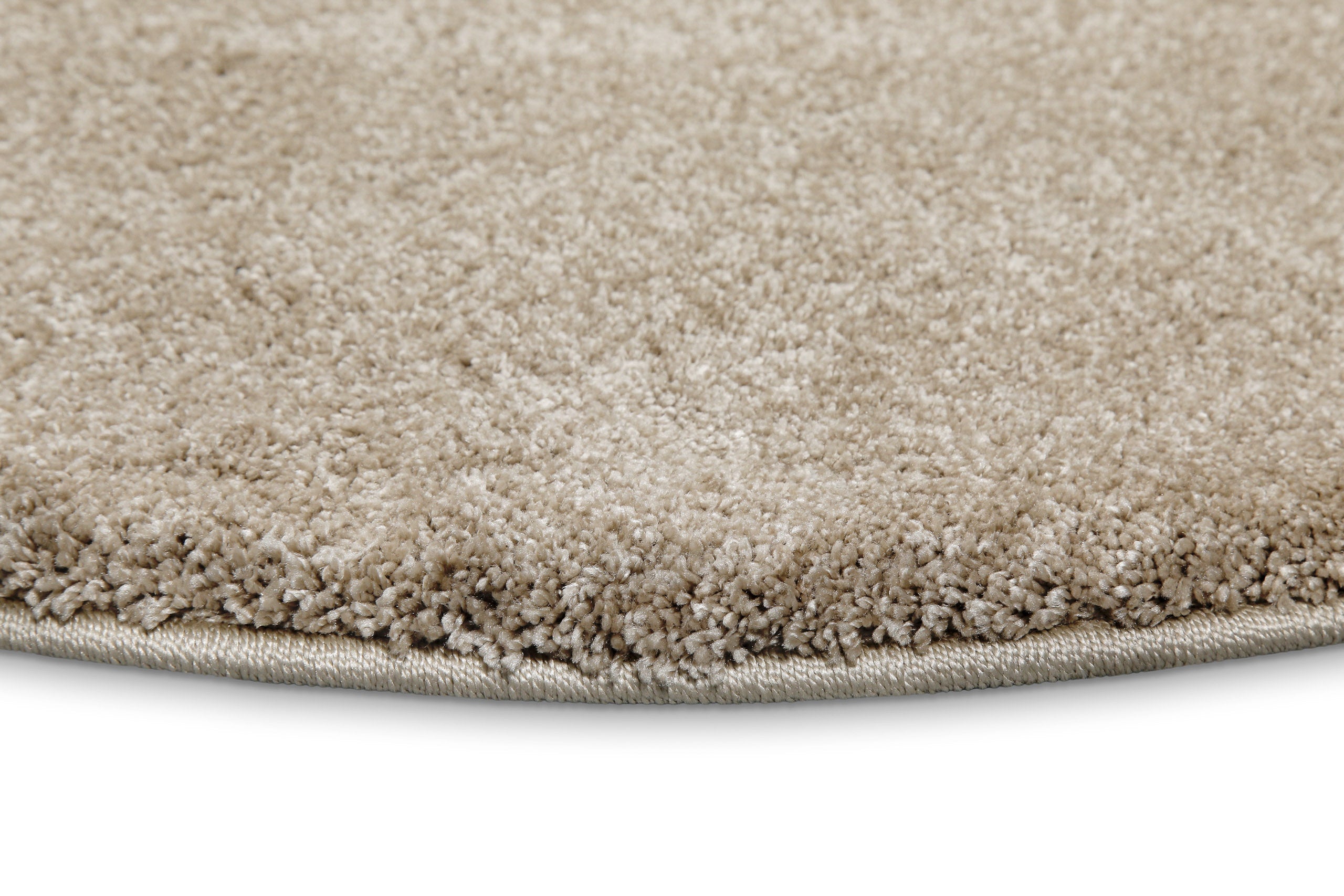 Kurzflorteppich Rund Sand Beige "Wogh" WECONhome