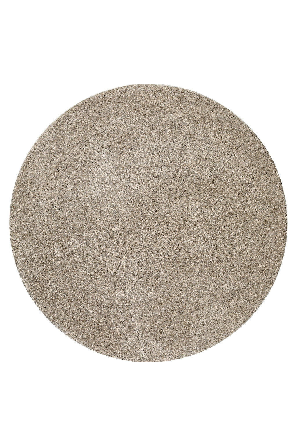 Kurzflorteppich Rund Sand Beige "Wogh" WECONhome