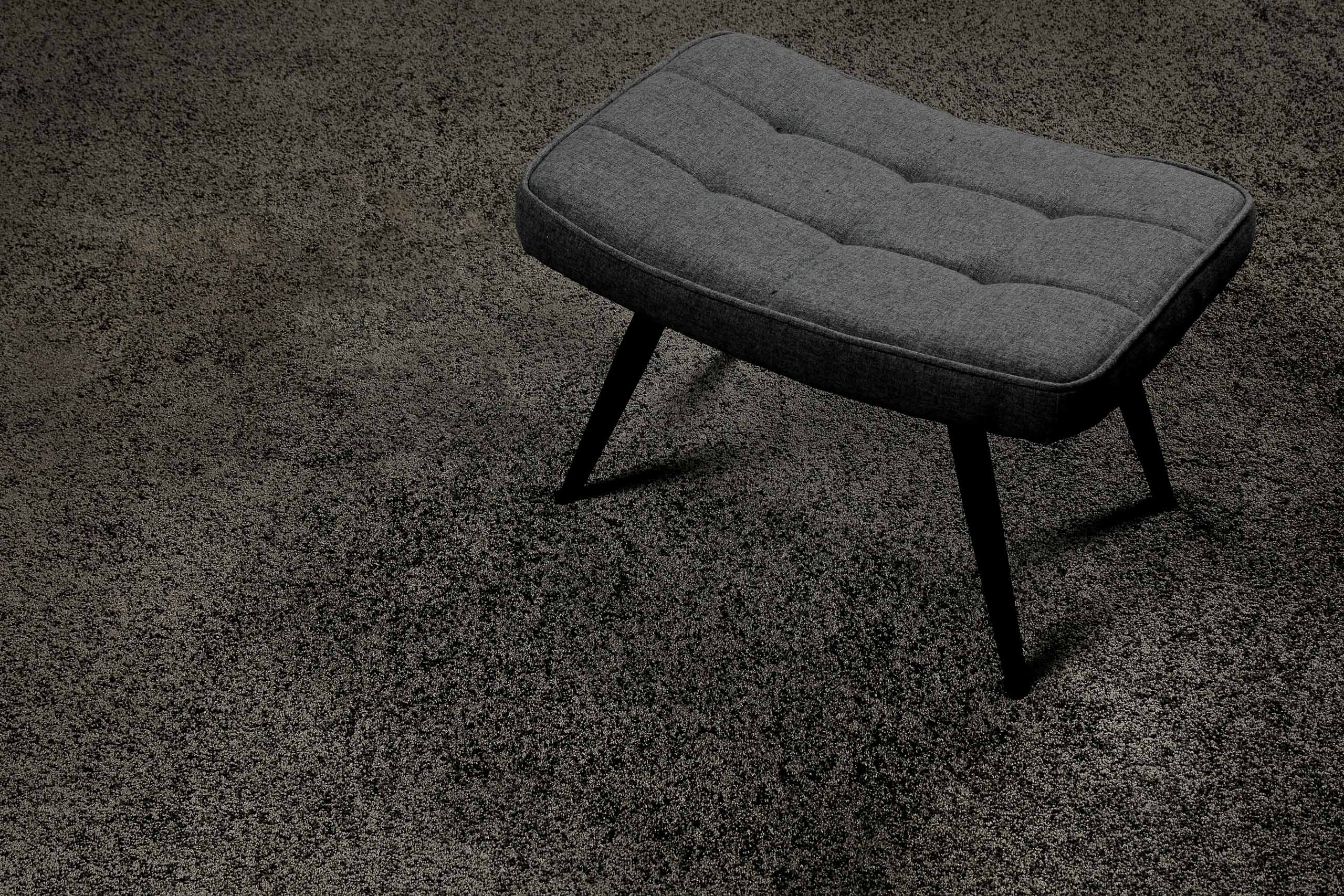 Kurzflorteppich Rund Anthrazit "Wogh" WECONhome