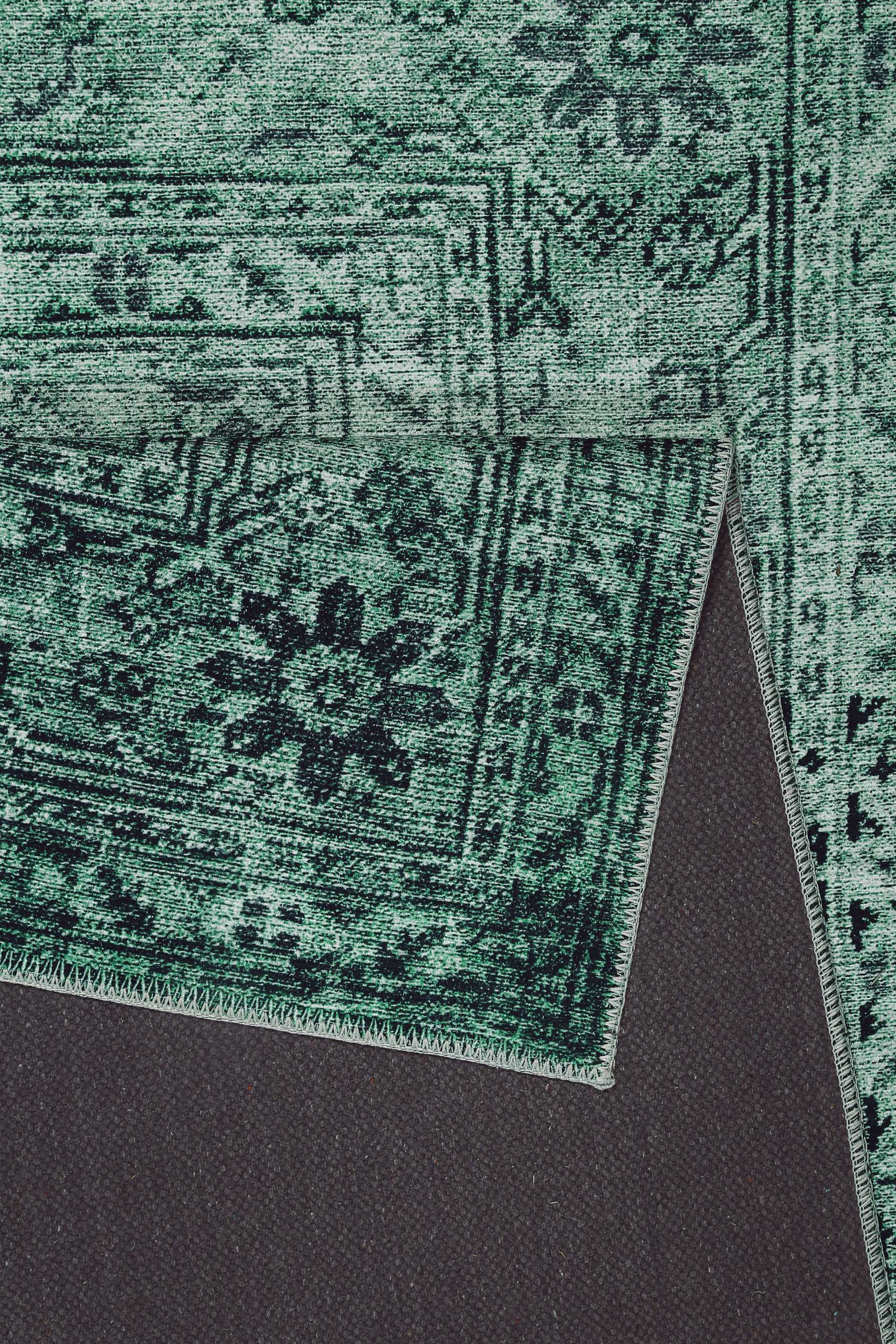 Teppich Anthrazit Grün Vintage "2nd Avenue" WECONhome