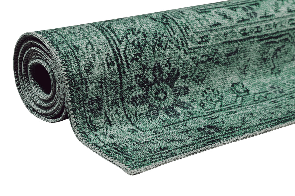 Teppich Anthrazit Grün Vintage "2nd Avenue" WECONhome
