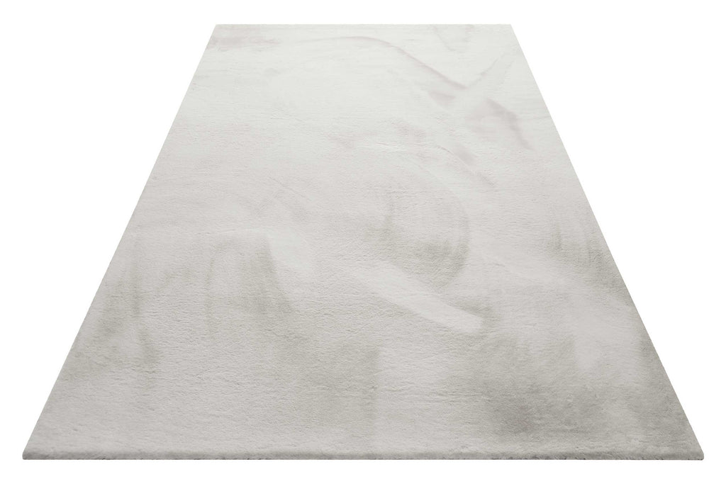 Kunstfell Teppich Beige Grau flauschig und weich "Anna" WECONhome Basics