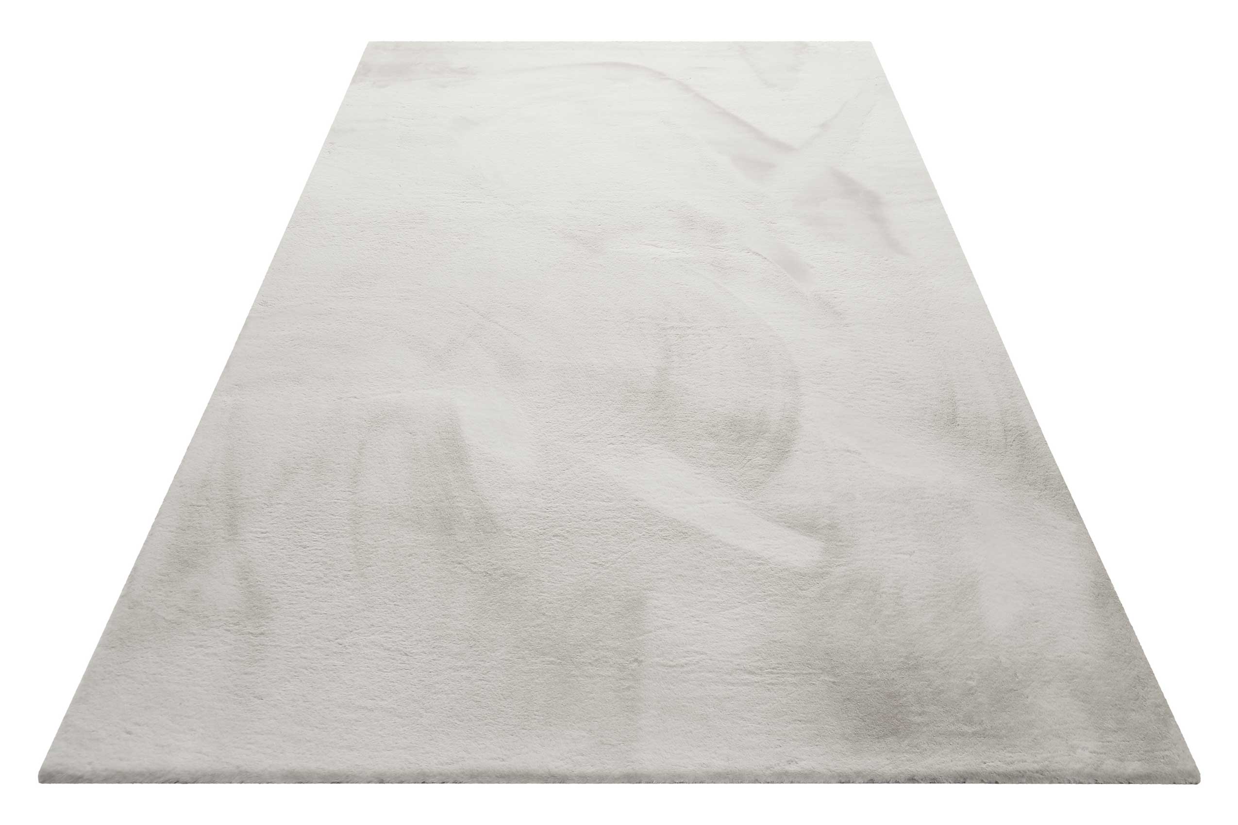 Kunstfell Teppich Beige Grau flauschig und weich "Anna" WECONhome Basics