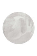 Teppich Rund Beige Grau flauschig und weich "Anna" WECONhome Basics