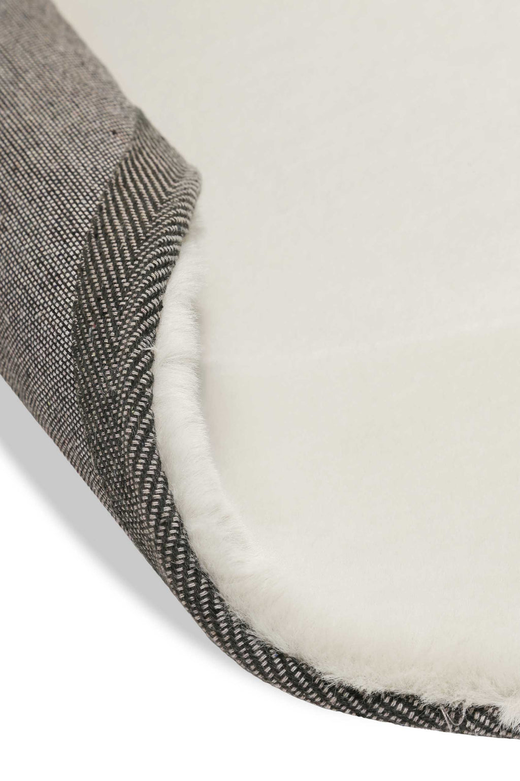 Teppich Rund Creme Beige flauschig und weich "Anna" WECONhome Basics