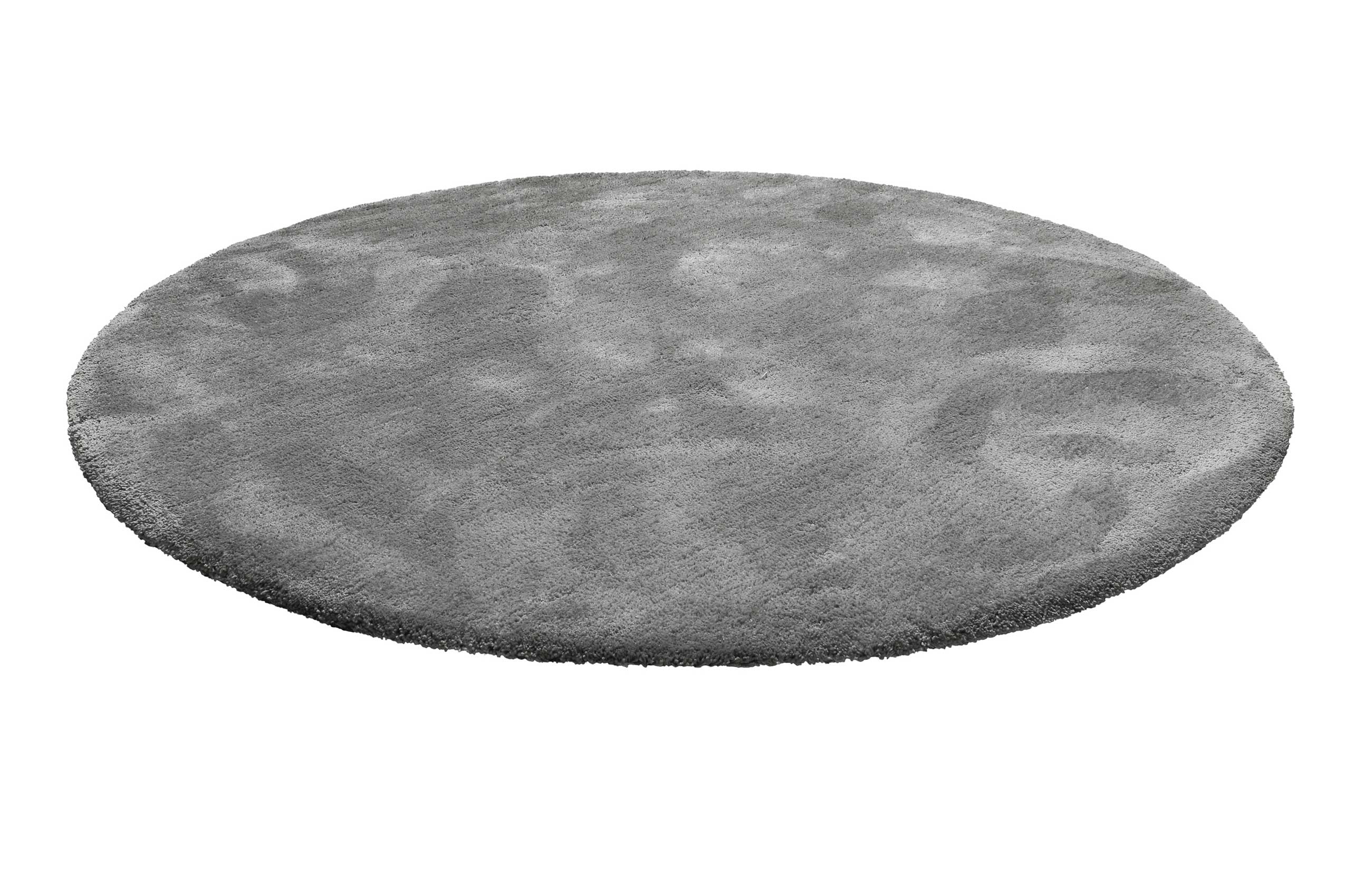 Teppich Rund Grau Hochflor "Emilia" WECONhome Basics