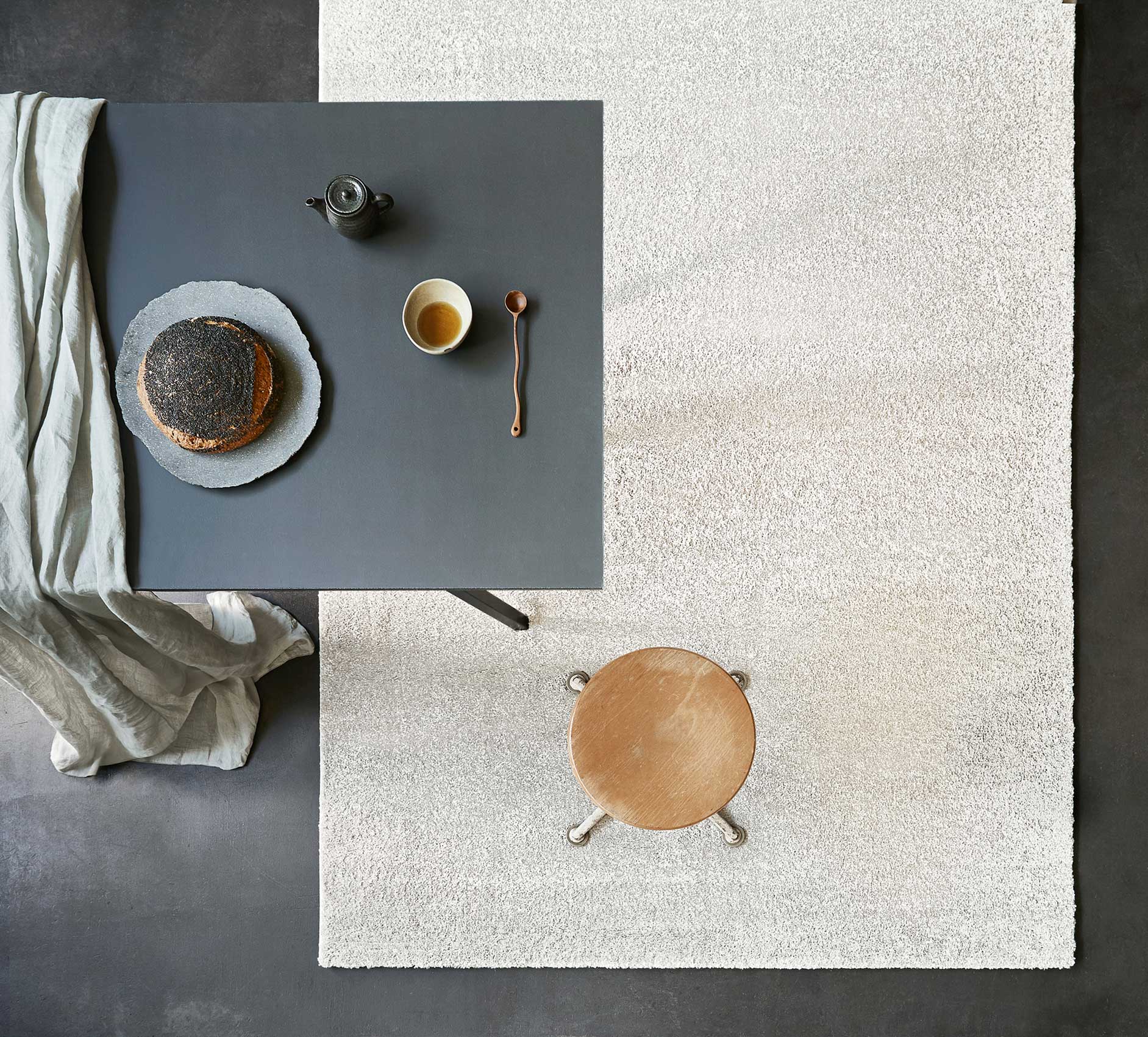 Teppich Creme Weiß Kurzflor "Tilda" WECONhome Basics