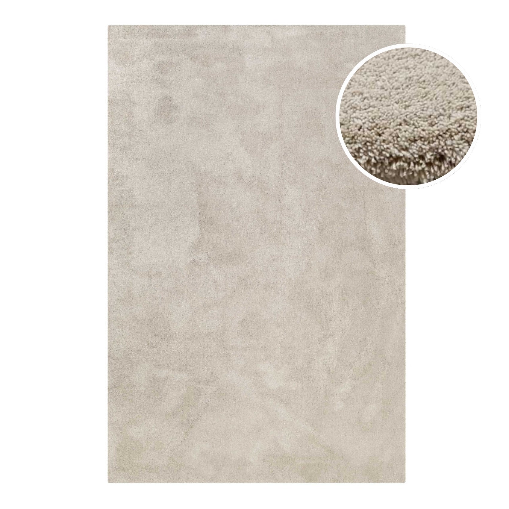 Teppich Beige Hochflor "Vanessa" WECONhome Basics