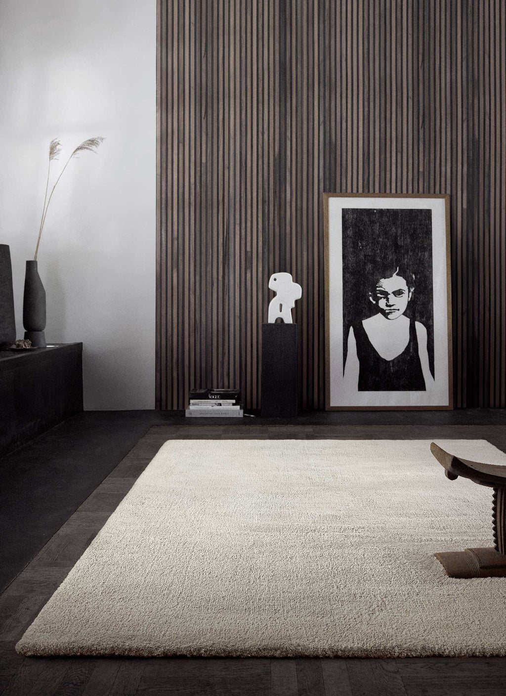 Vanessa Teppich beige Kurzflor rechteckig im Wohnzimmer