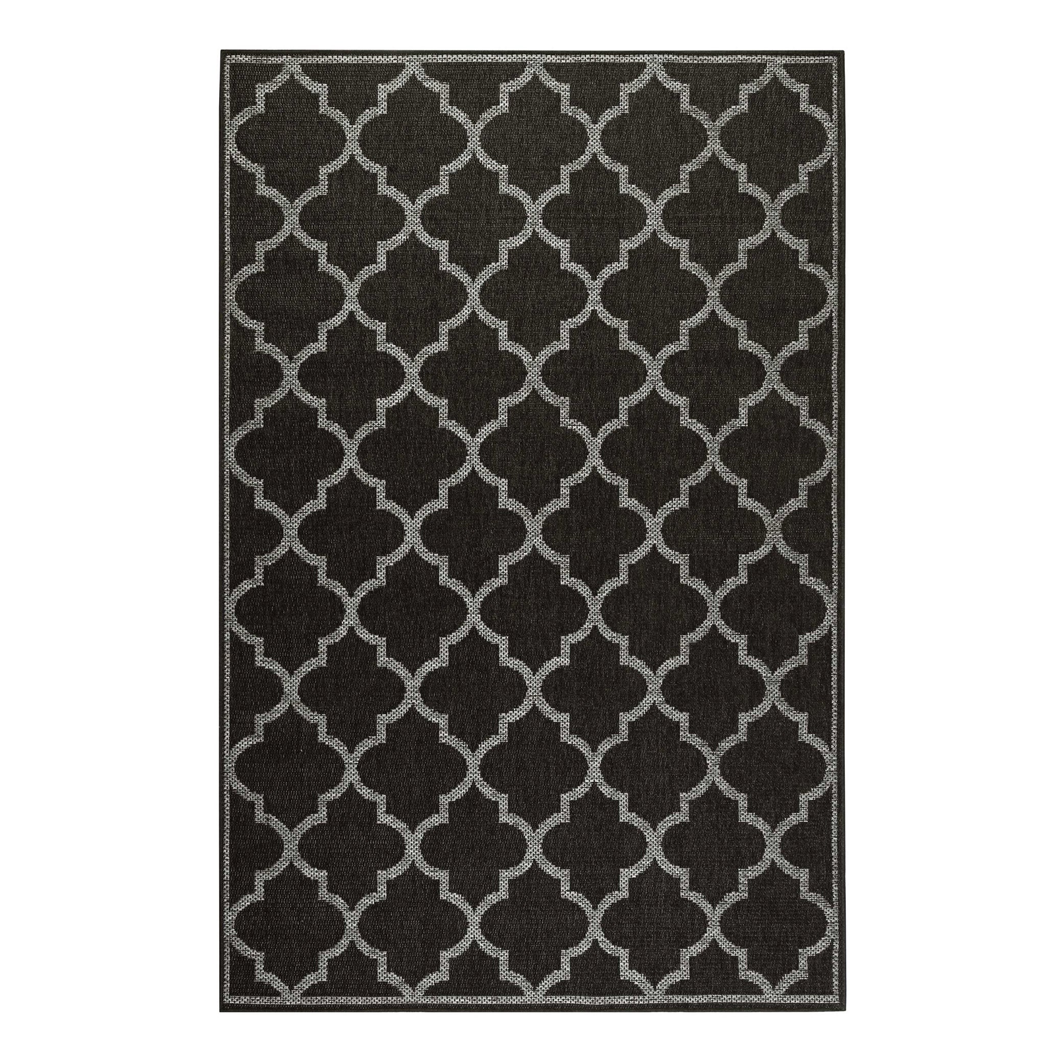 Outdoor Teppich Anthrazit Grau "Gleamy" WECONhome