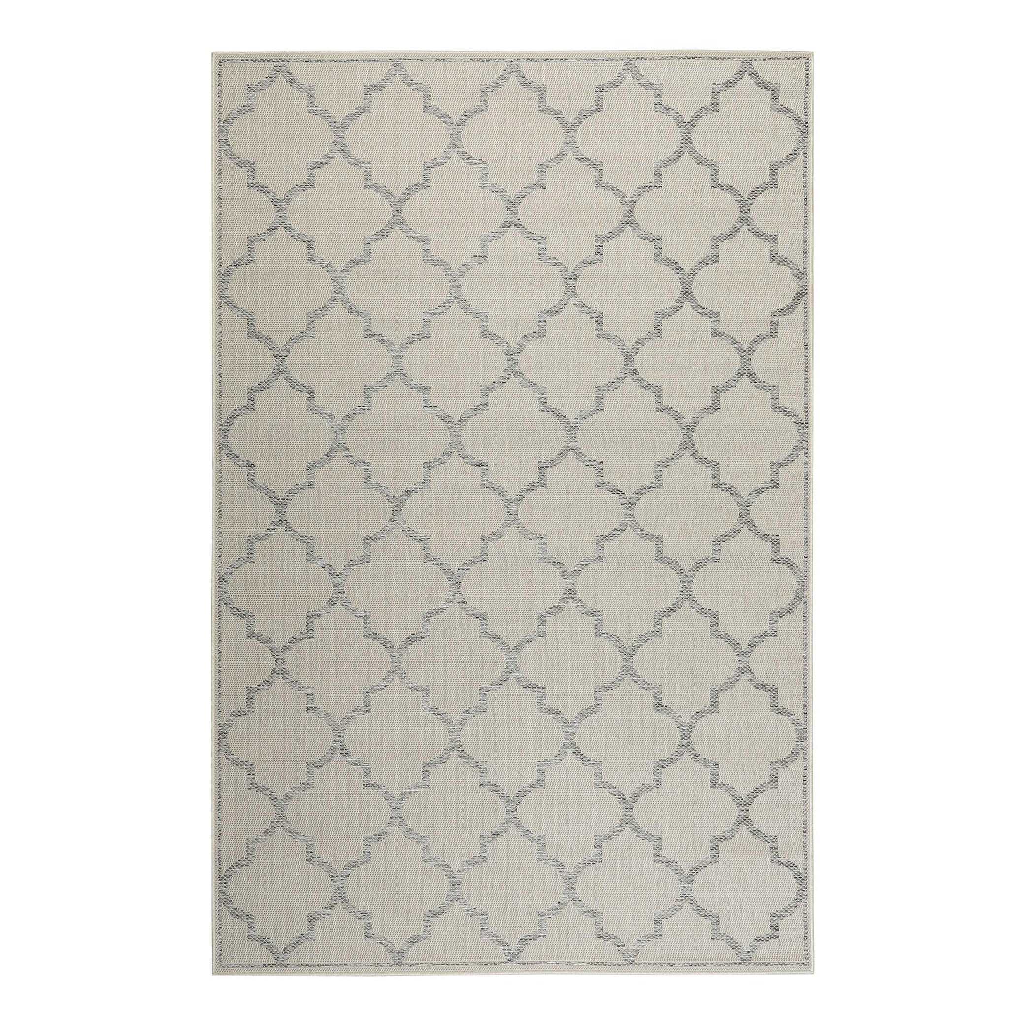 Outdoor Teppich Beige Grau "Gleamy" WECONhome