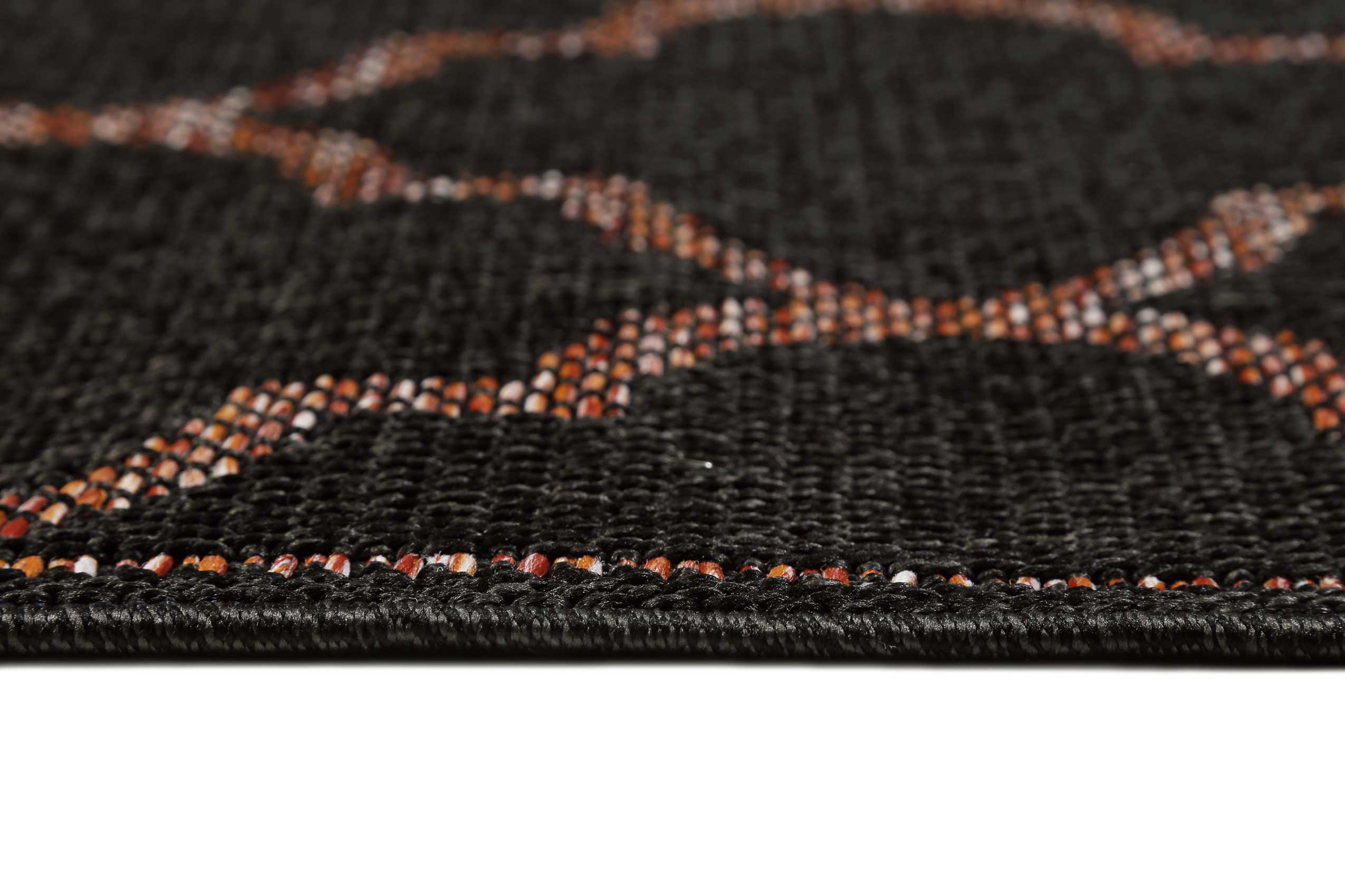 Outdoor Teppich Anthrazit Rot "Gleamy" WECONhome
