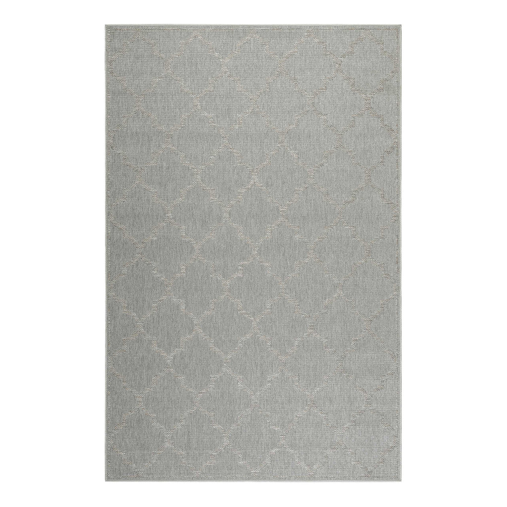 Outdoor Teppich Grau Silber "Gleamy" WECONhome