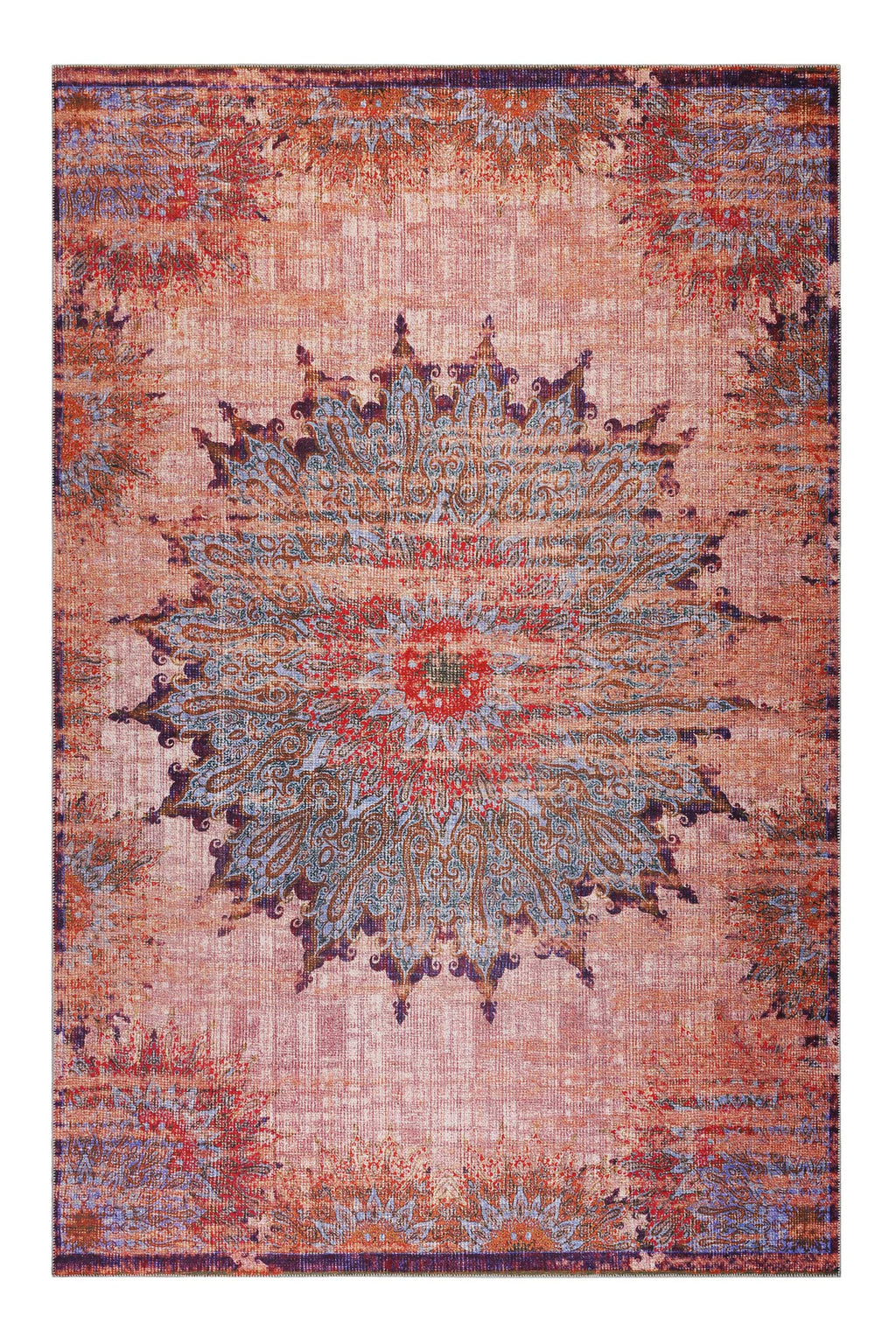 Teppich Rot Vintage "Rooftop" WECONhome