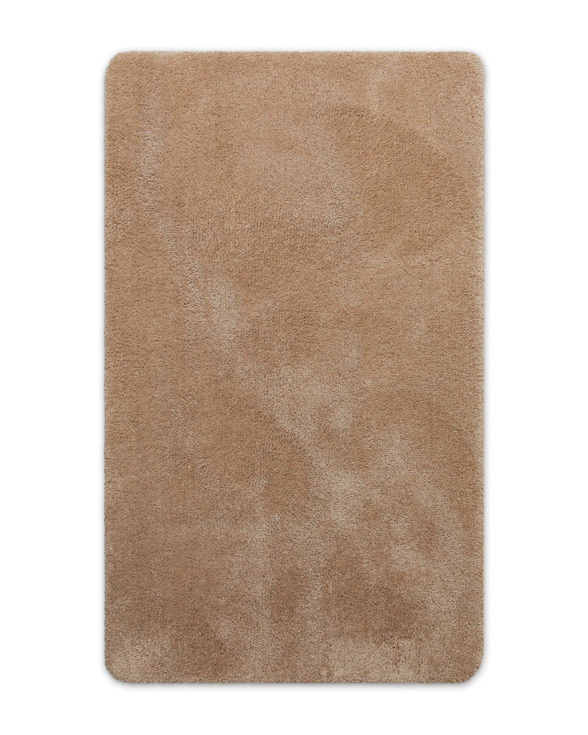 Badematte Badteppich Joris Beige Braun flauschig Freisteller Front