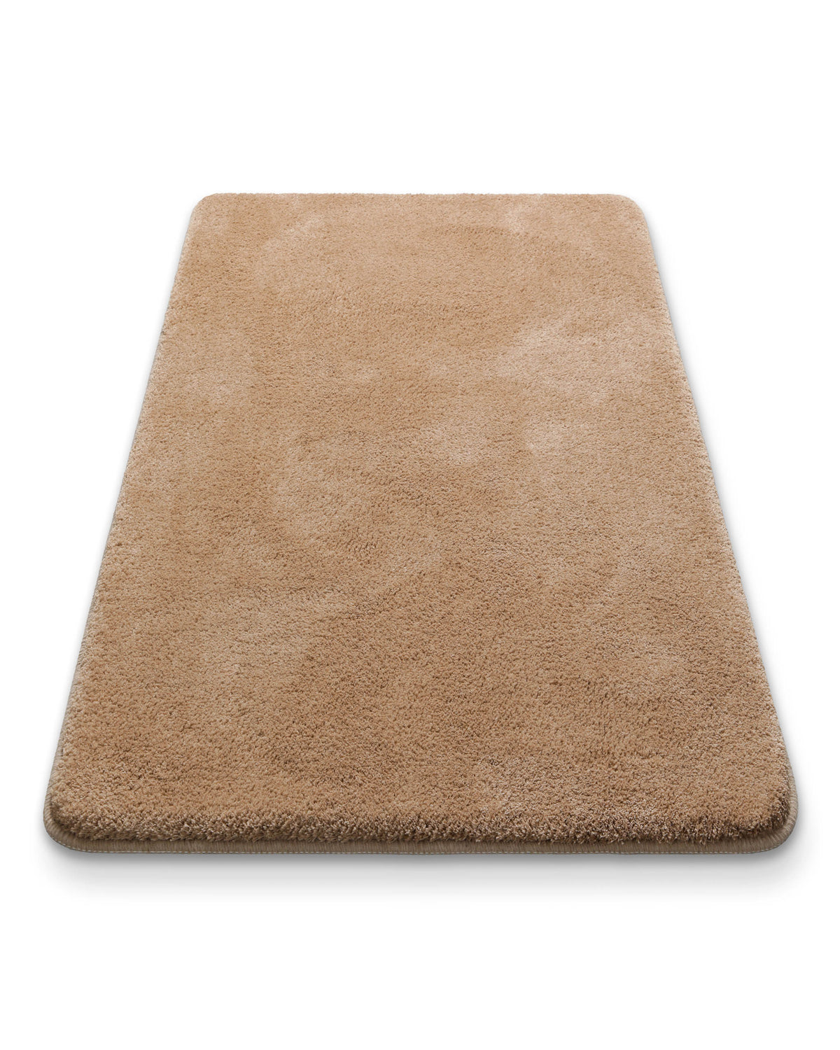 Badematte Badteppich Joris Beige Braun flauschig Perspektive Freisteller