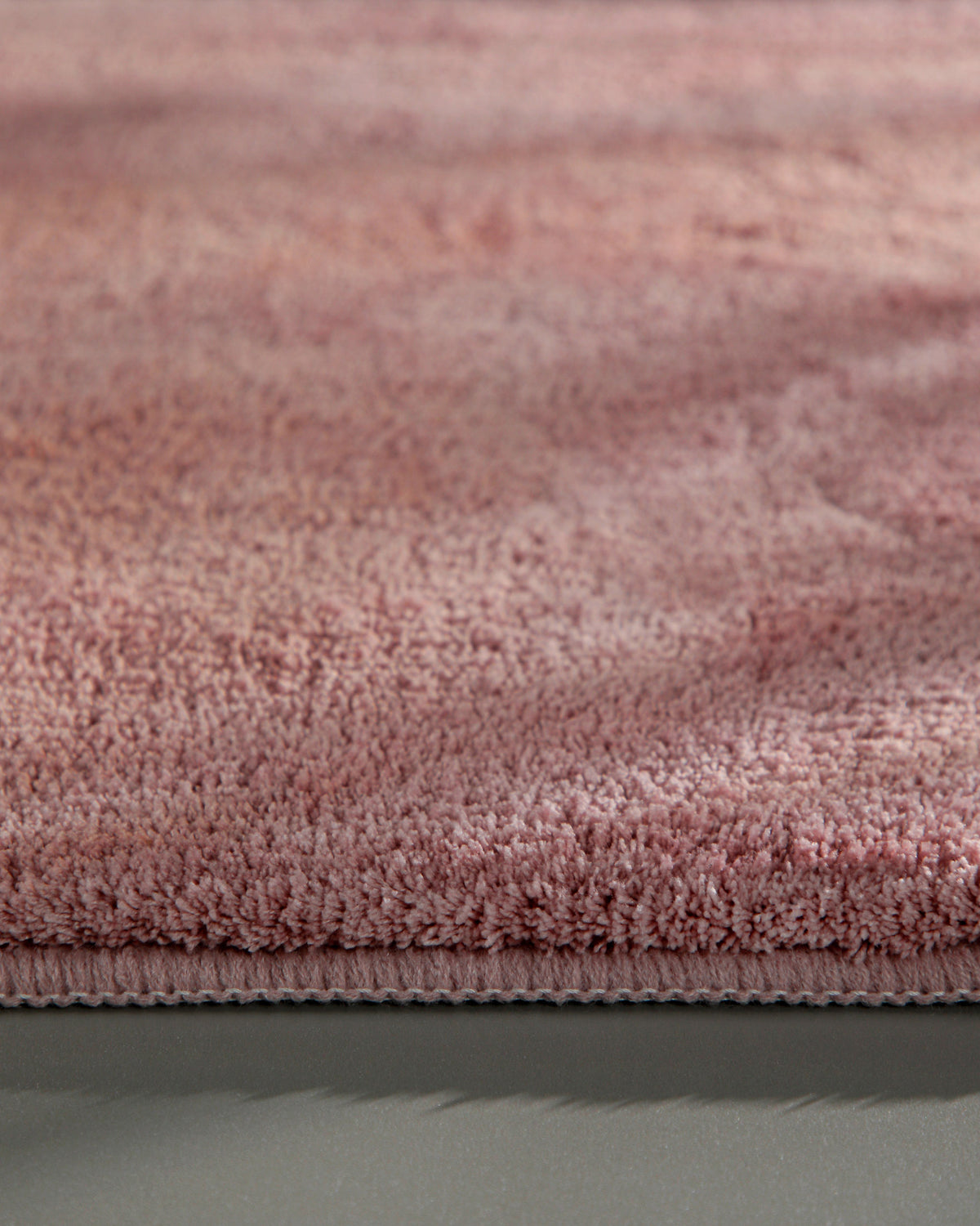 Badematte Badteppich Joris Rosa flauschig Detail Flor