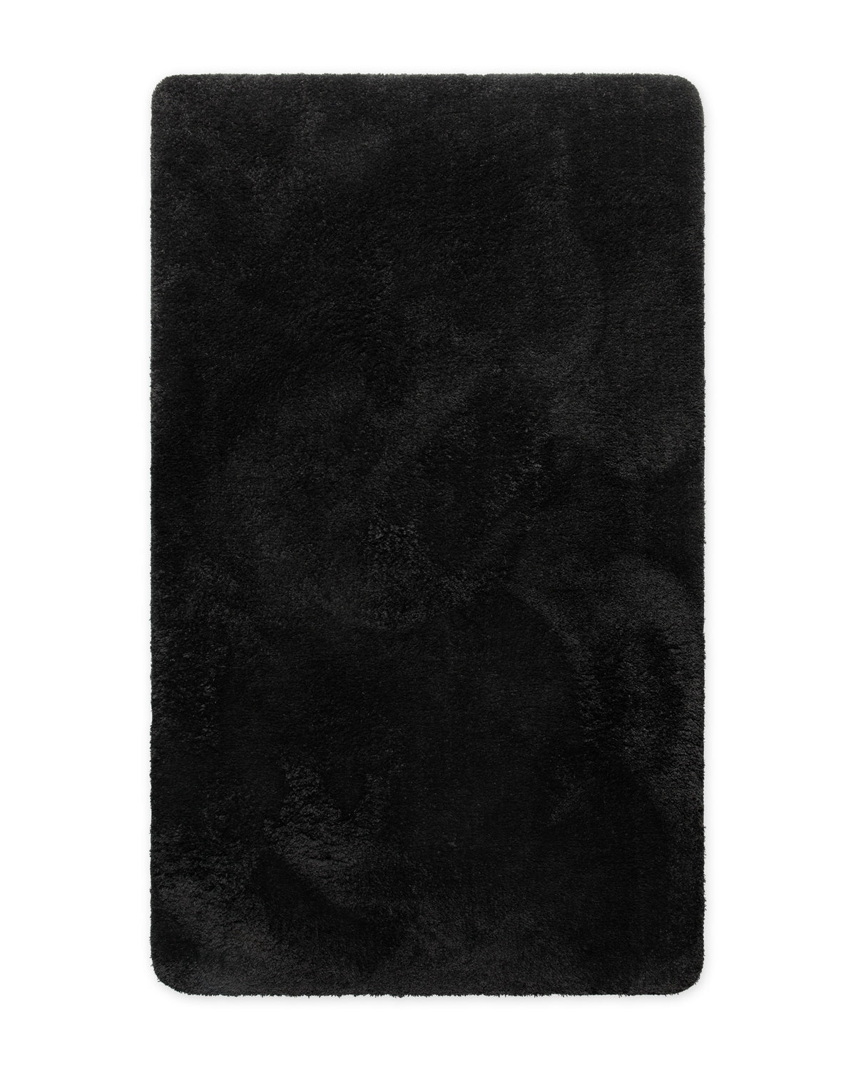 Badematte Badteppich Joris Schwarz flauschig Freisteller Front