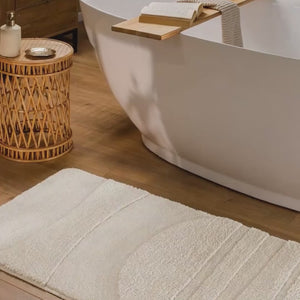 {"class" => "product-thumbnails__image", "alt" => "Badteppich von BathKing by WECONhome Marc Sand Beige Video Nahaufnahme von Flor und Kante, Hand bewegt den Teppich und zeigt Materialstruktur"}