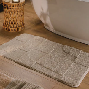 {"class" => "product-thumbnails__image", "alt" => "Badteppich von BathKing by WECONhome Davie Sand Beige Video Nahaufnahme von Flor und Kante, Hand bewegt den Teppich und zeigt Materialstruktur"}