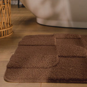 {"class" => "product-thumbnails__image", "alt" => "Badteppich von BathKing by WECONhome Davie Braun Video Nahaufnahme von Flor und Kante, Hand bewegt den Teppich und zeigt Materialstruktur"}