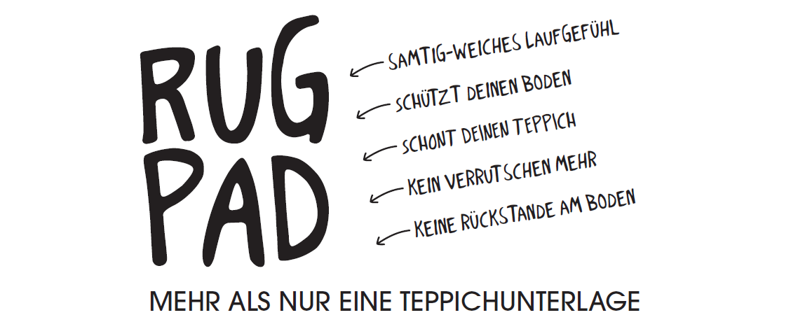 Premium "RugPad" Teppichunterlage für sicheren Halt - WECONhome