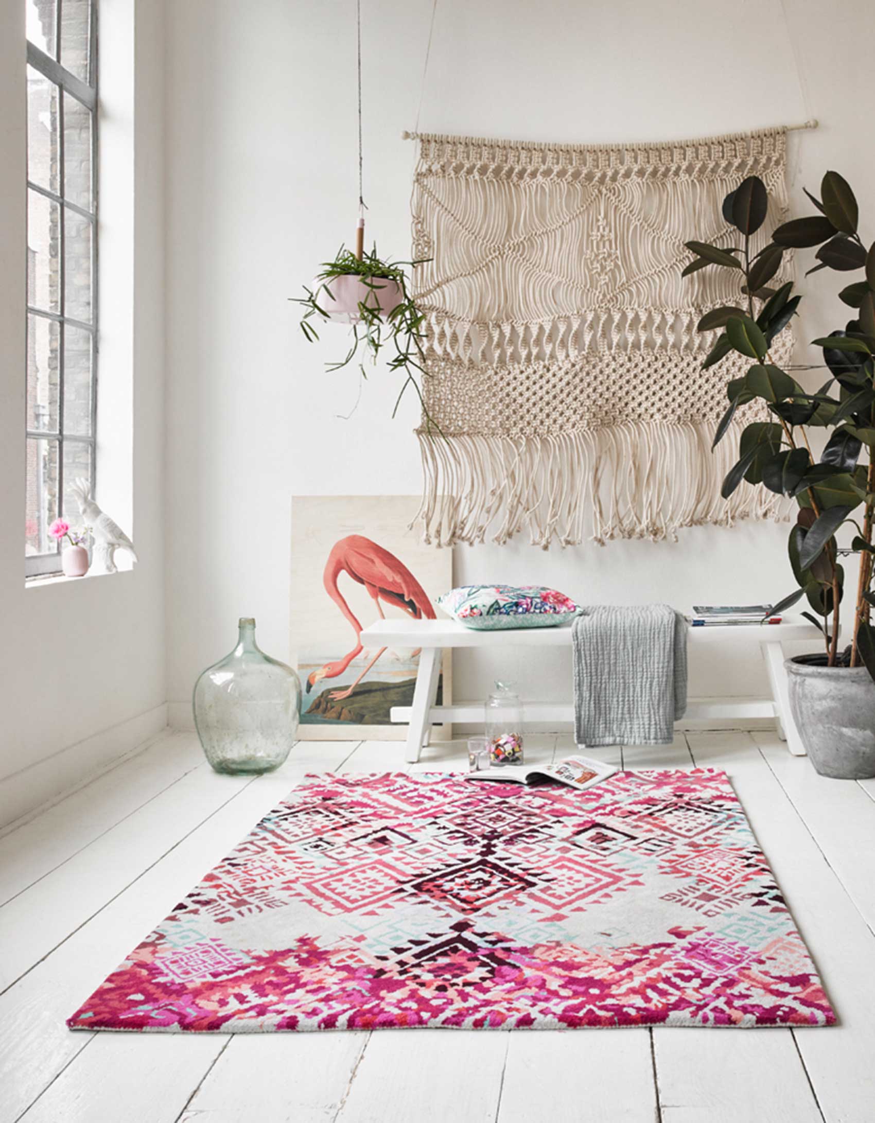 Teppich Bunt aus Wolle "Love Vintage" Accessorize