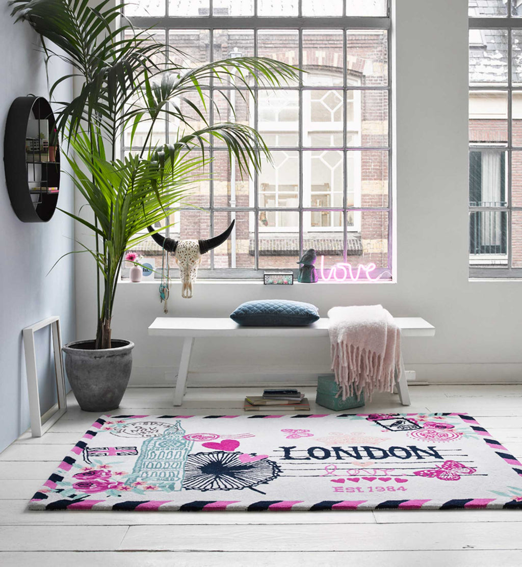 Teppich Bunt aus Wolle "Metropolis" Accessorize