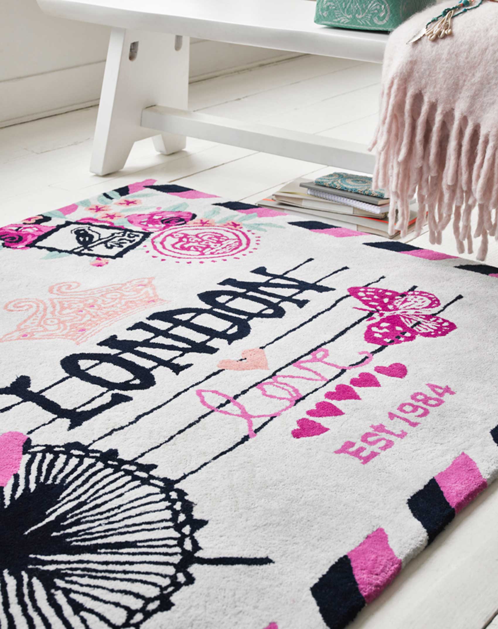 Teppich Bunt aus Wolle "Metropolis" Accessorize
