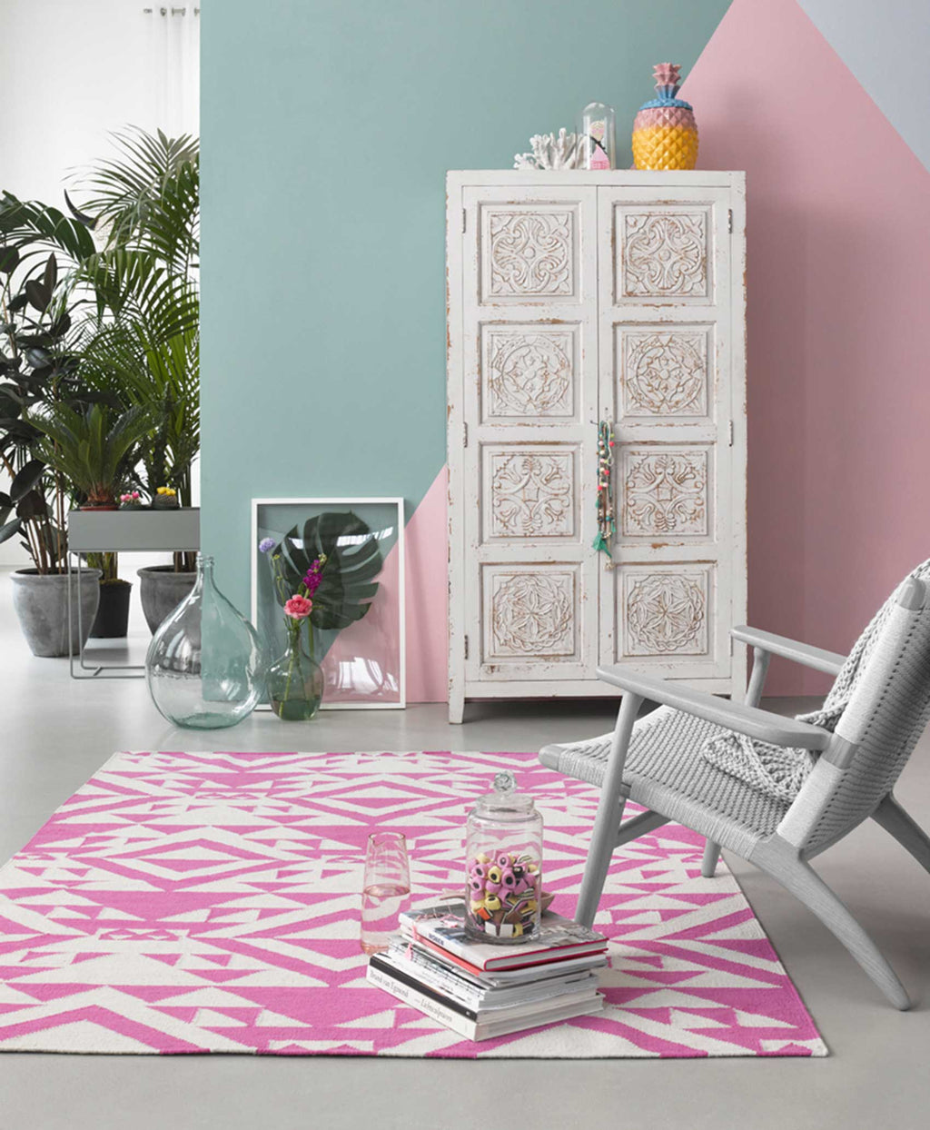 Kelim Teppich Pink Beige "Pink Mellow" Accessorize